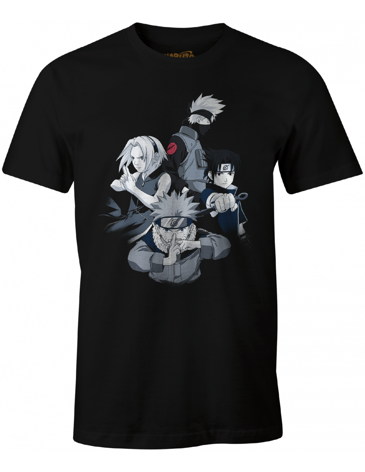 Naruto - T-shirt Noir Équipe - L