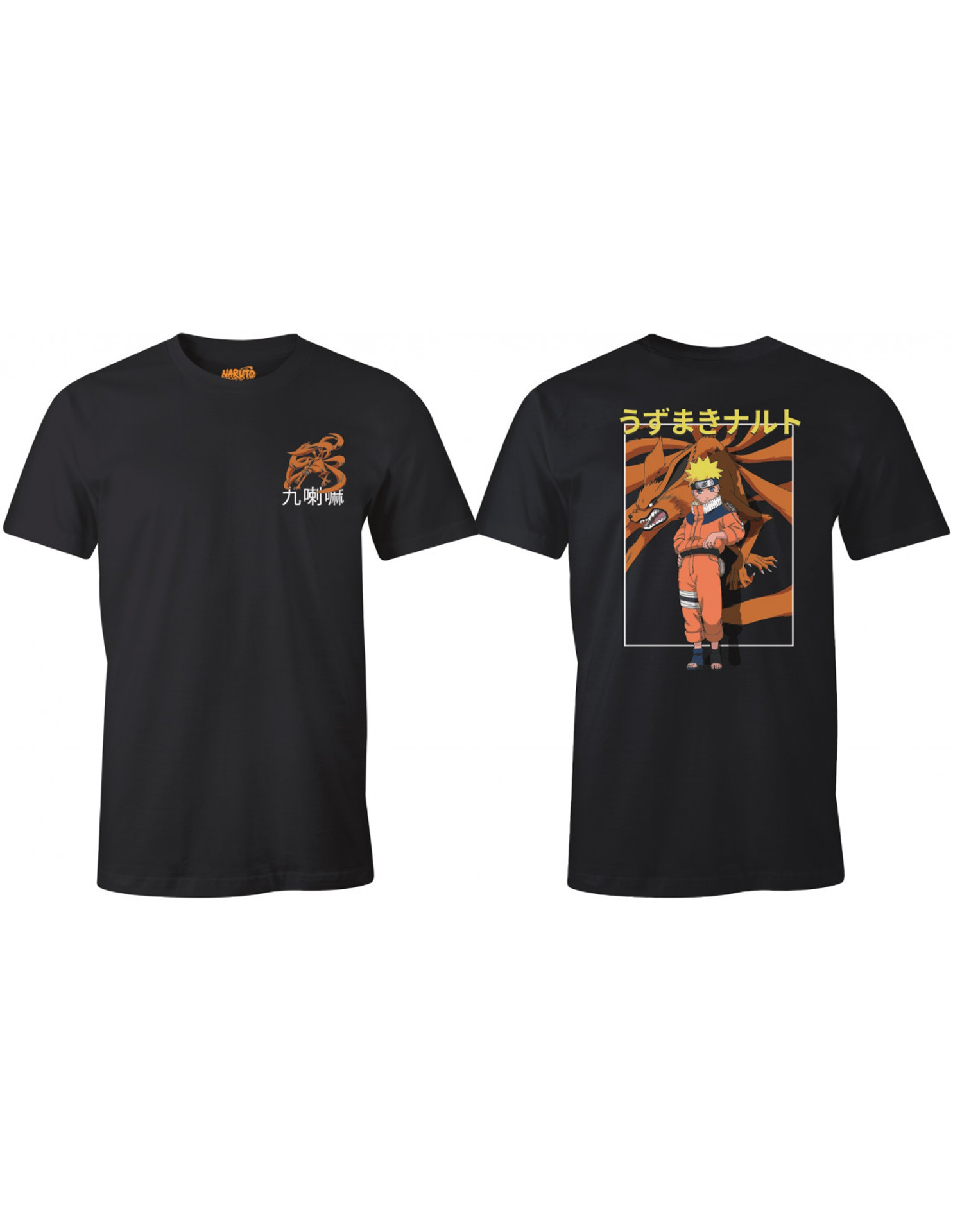Naruto - T-shirt Bleu marine Kurama - S - flash vidéo