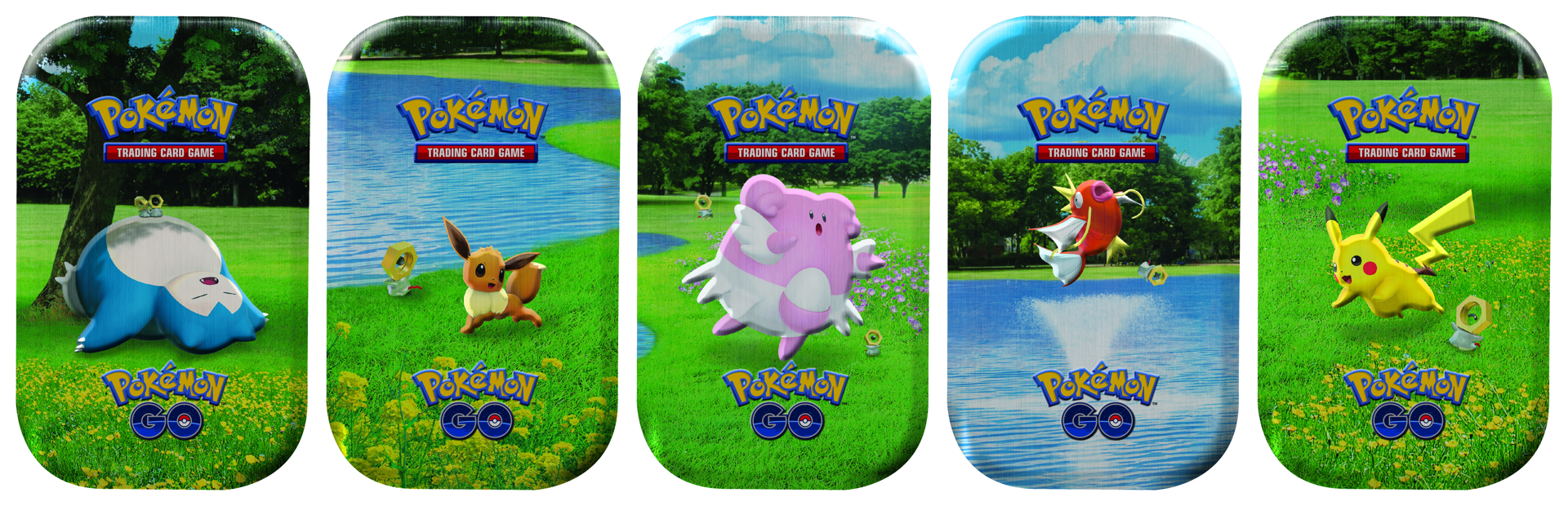 Pokémon JCC - Mini-boîtes Pokémon GO (Évoli/Leuphorie/Magicarpe/Pikachu/Ronflex 1x Boite aléatoire) - flash vidéo