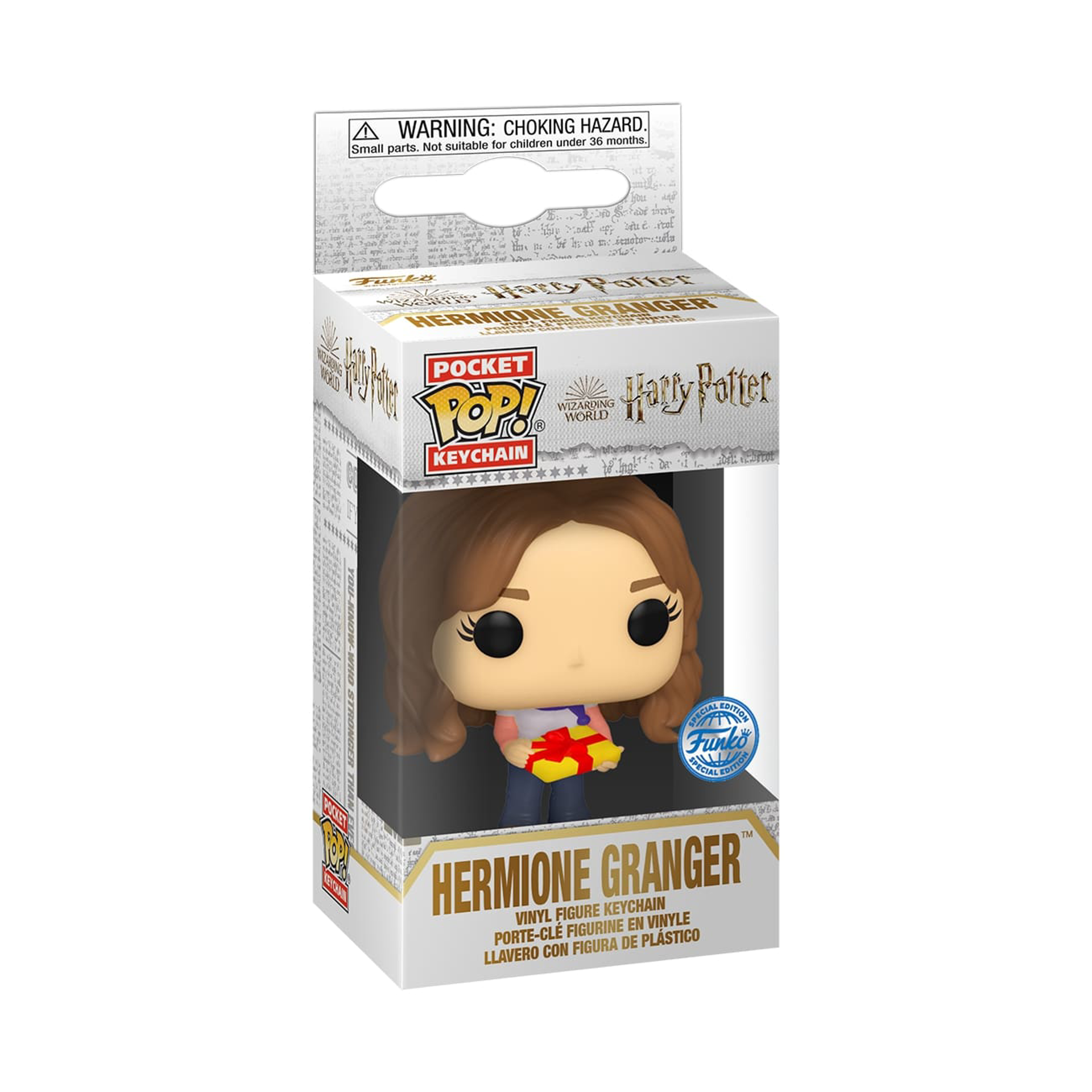 Funko Pocket Pop! Keychain: Harry Potter Holiday - Hermione Granger - flash vidéo