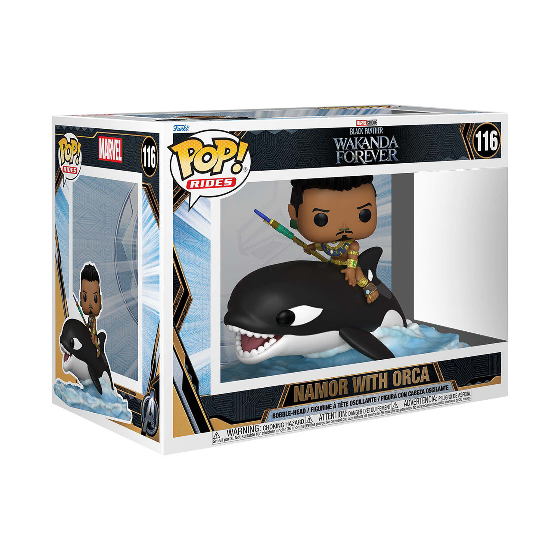 Funko Pop! Rides Super Deluxe: Marvel: Black Panther: Wakanda Forever S2 - Namor with Orca
