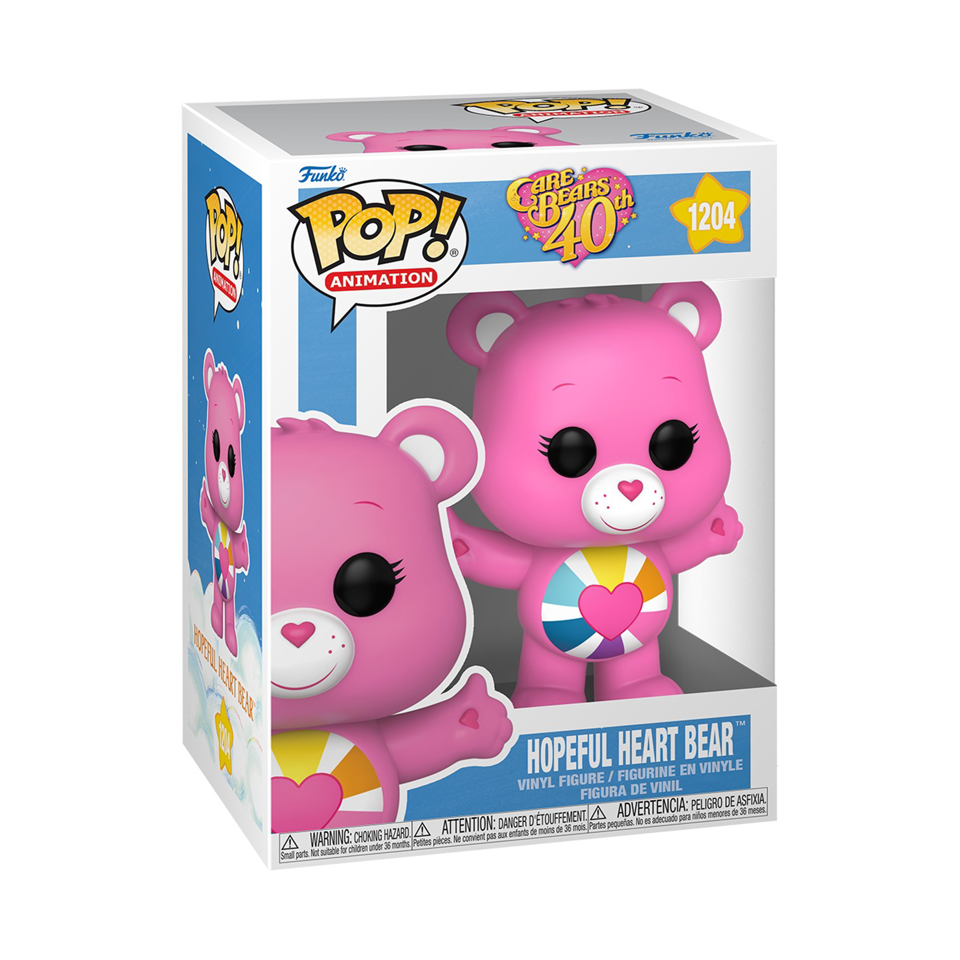 Funko Pop! Animation: Care Bears 40th Anniversary - Hopeful Heart Bear (with Glow in the Dark Chase) - flash vidéo