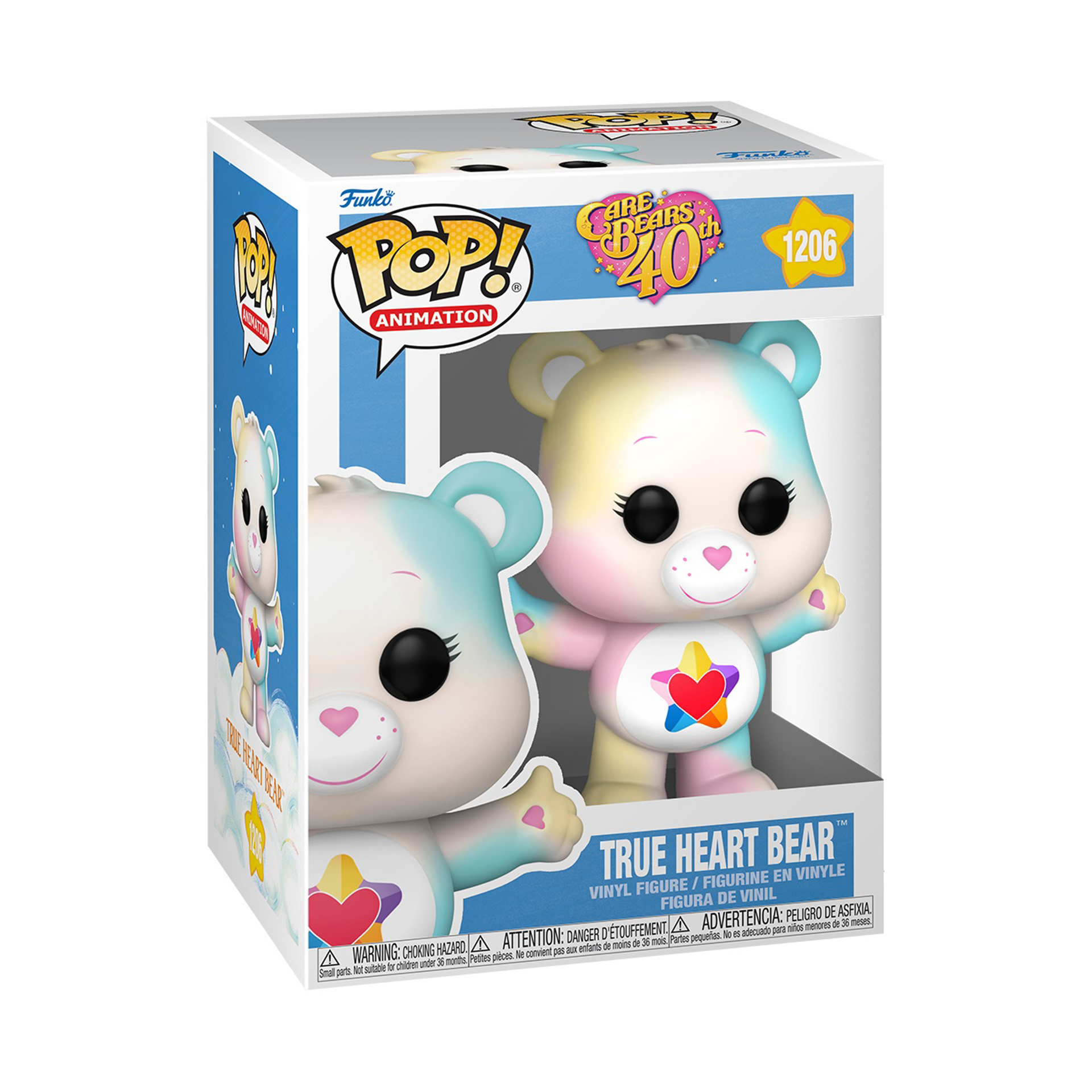 Funko Pop! Animation: Care Bears 40th Anniversary - True Heart Bear (with Translucent Chase) - flash vidéo