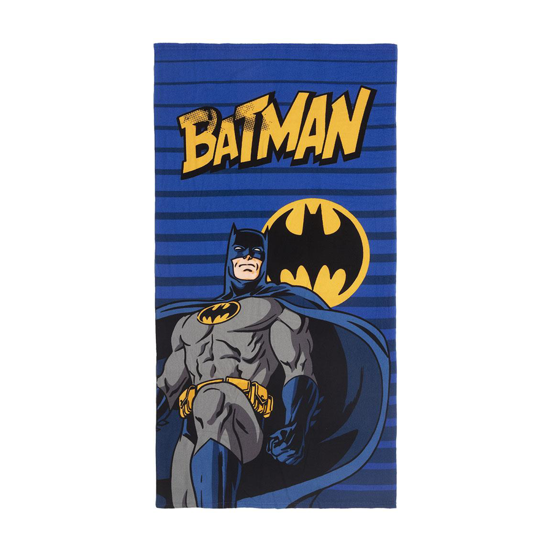DC Comics - Serviette de bain Batman noire en polyester