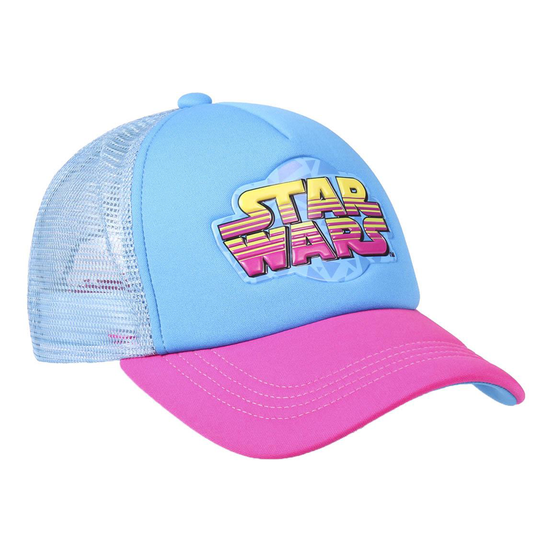 Star Wars - Casquette de baseball rétro bleue et rose - flash vidéo