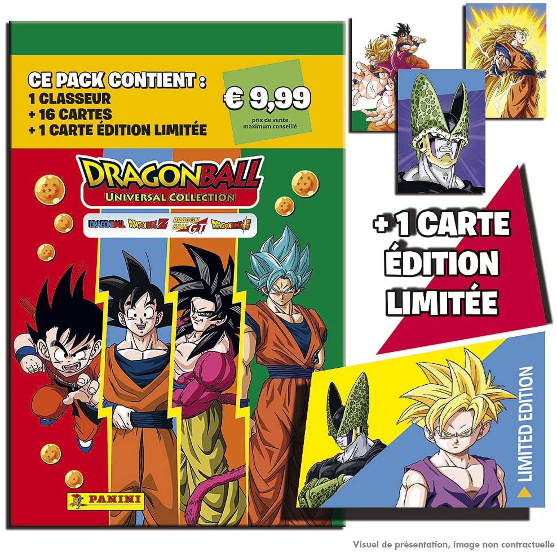 Panini - Pack de démarrage Dragon Ball Universal Collection Trading Cards - flash vidéo