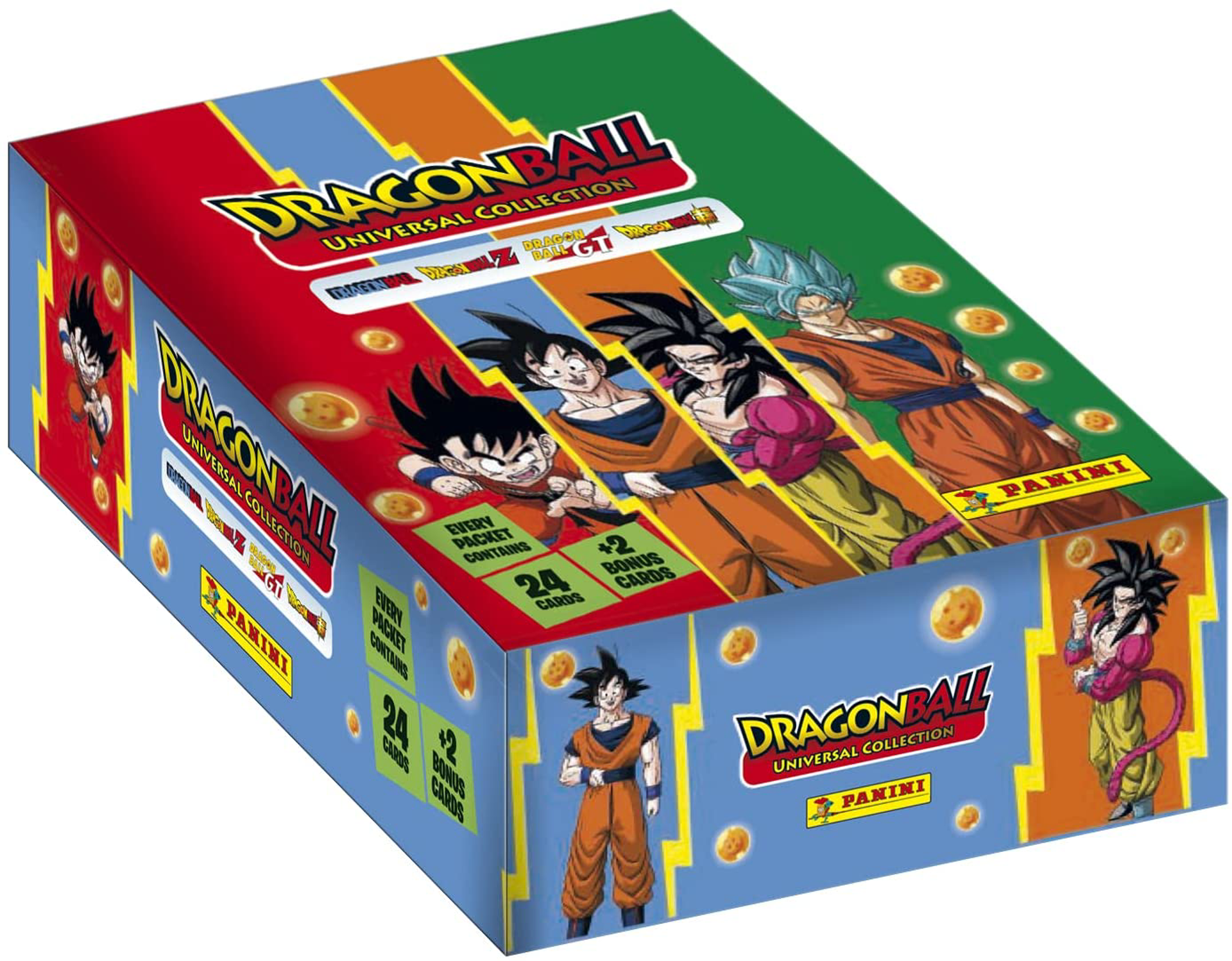 Panini - Pochette de 8 Stickers Dragon Ball Universal Collection Trading Cards (Boite de 18) - flash vidéo