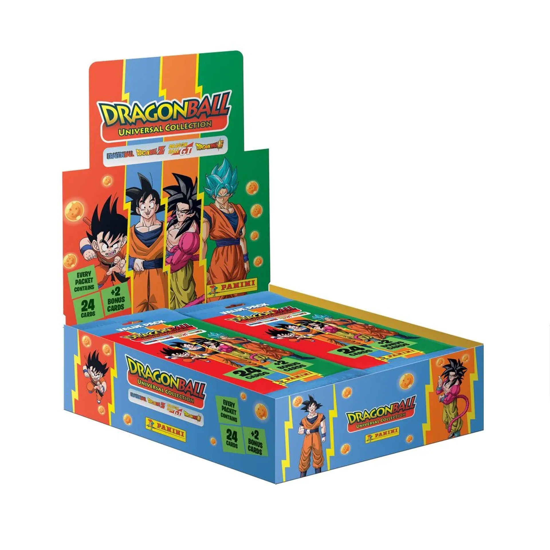 Panini - Fat Pack de 24 Stickers Dragon Ball Universal Collection Trading Cards (Boite de 10) - flash vidéo