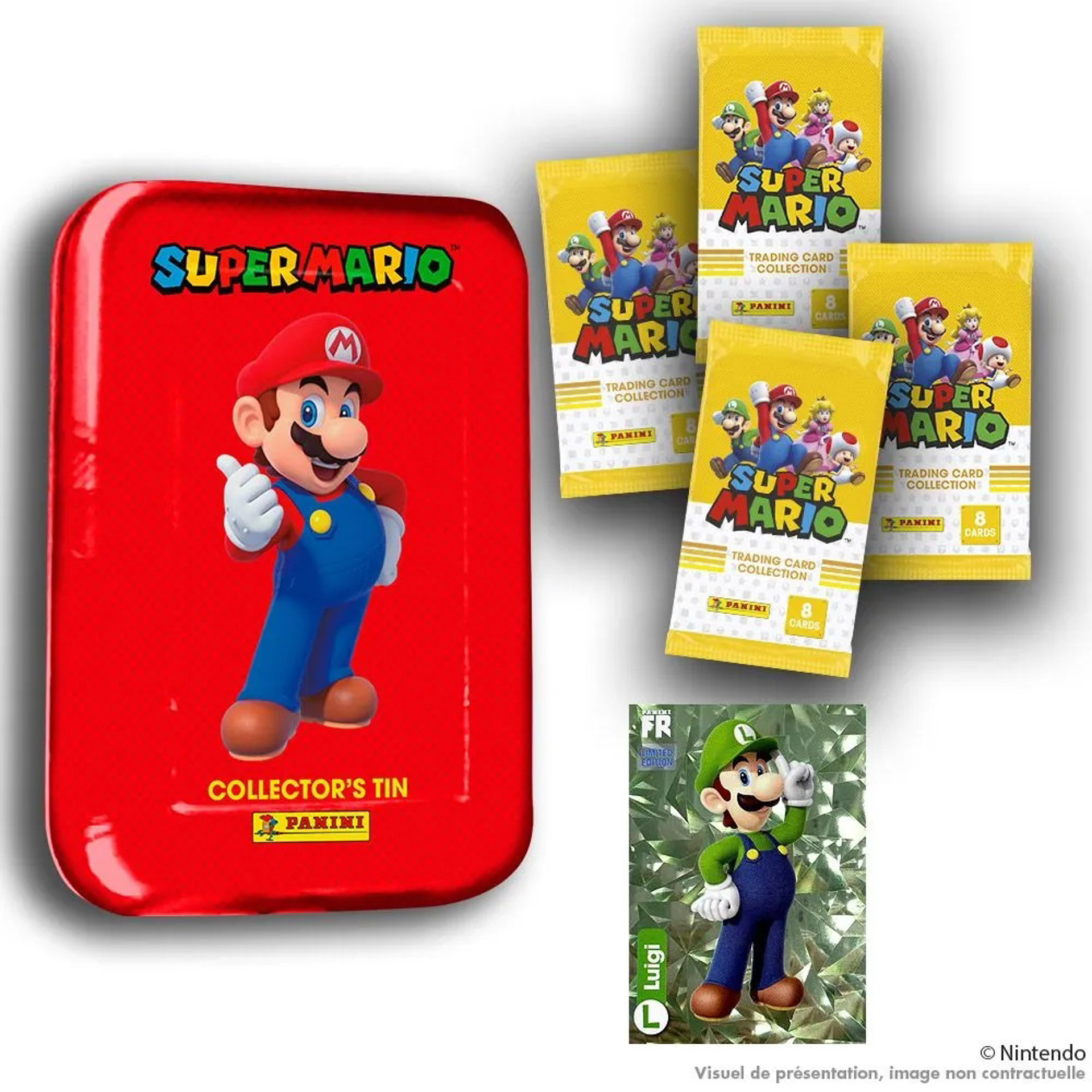 Panini - Boîte en métal Super Mario Trading Card Collection - flash vidéo