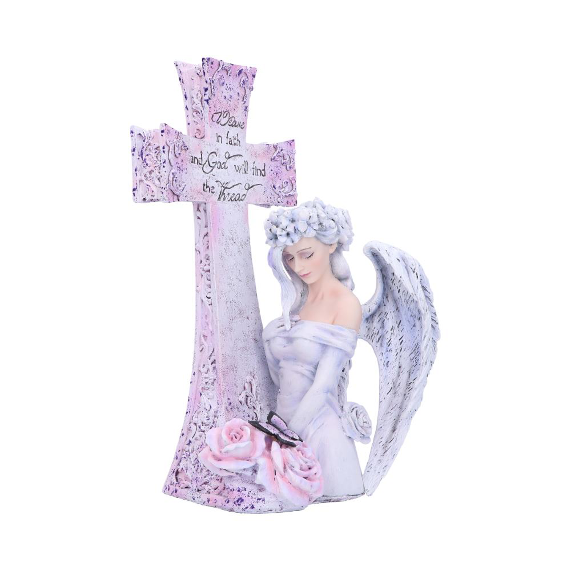 Weave in Faith Angel Figurine par Jessica Galbreth 26cm
