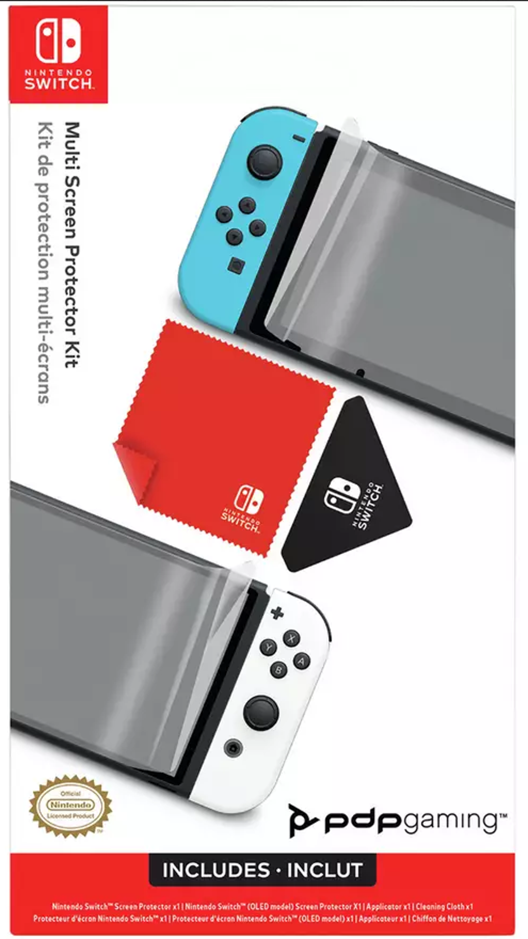 PDP - Kit de protection multi-écrans pour Nintendo Switch et Switch OLED