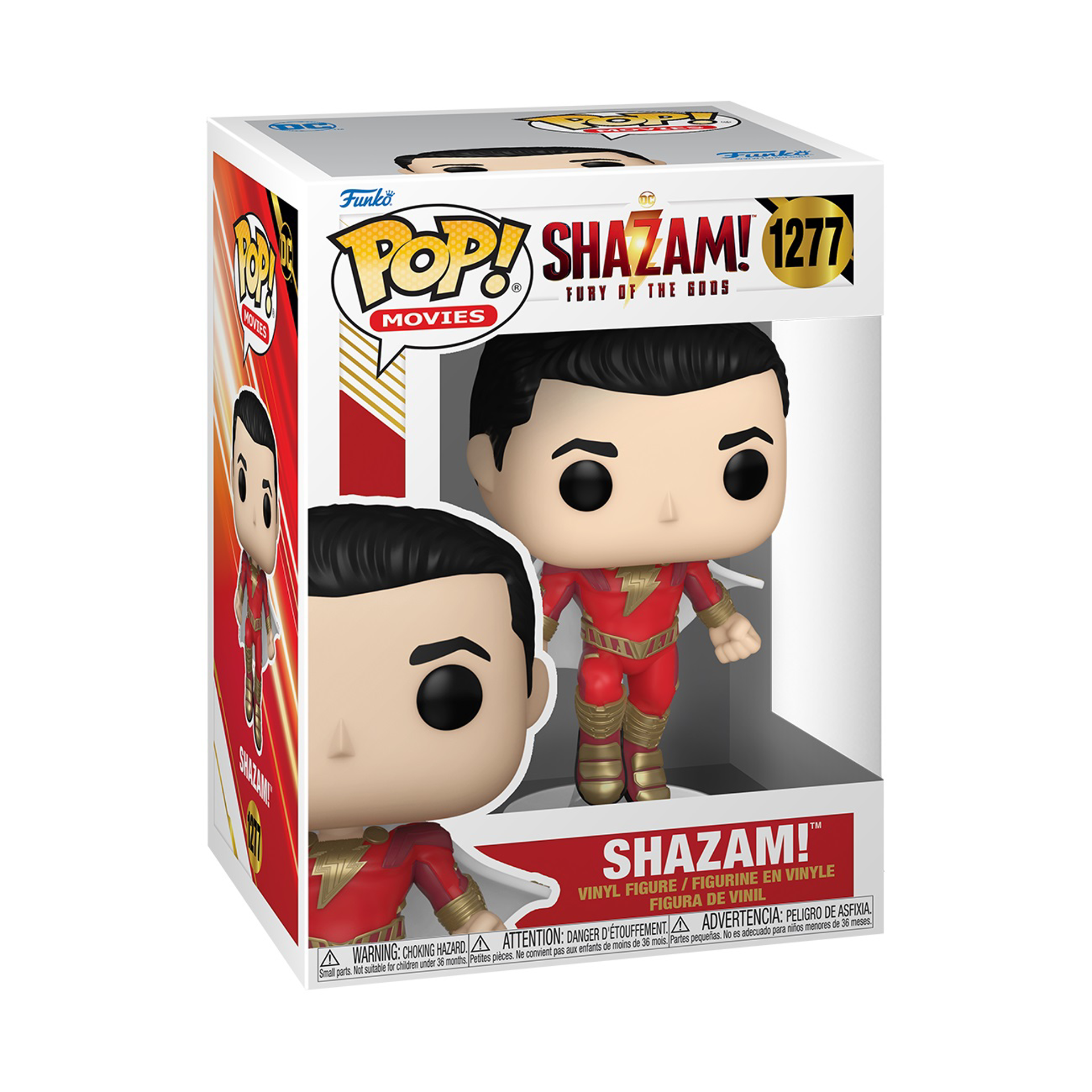 Funko Pop! Movies: Shazam! Fury of the Gods - Shazam (chance of special Chase Glow in the Dark edition) - flash vidéo