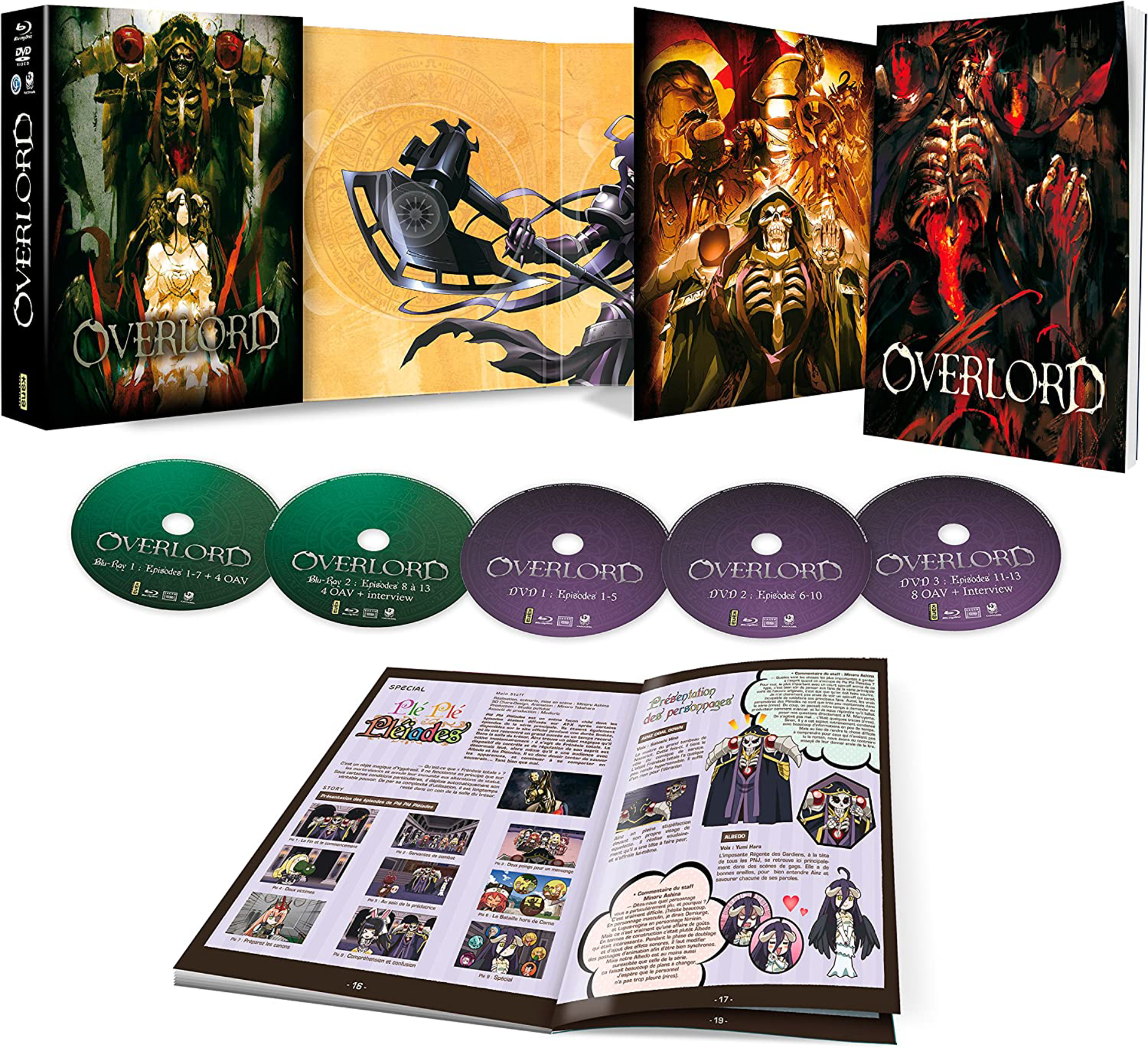 Overlord - Intégrale Saison 1 + 8 OAV - Édition Collector + DVD - flash vidéo