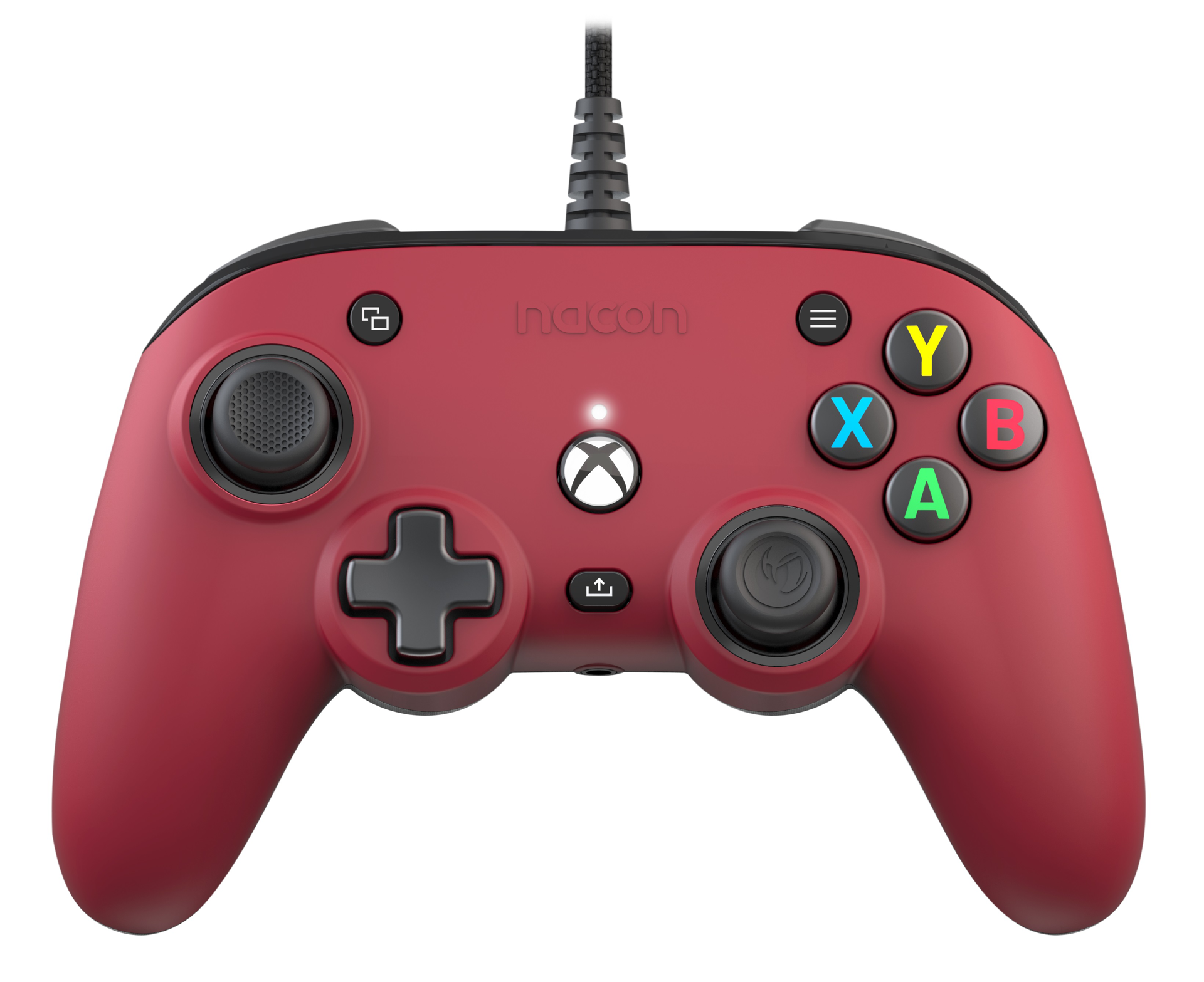 Nacon Pro Compact Controller Rouge pour Xbox Series, Xbox One et Windows 10 - flash vidéo