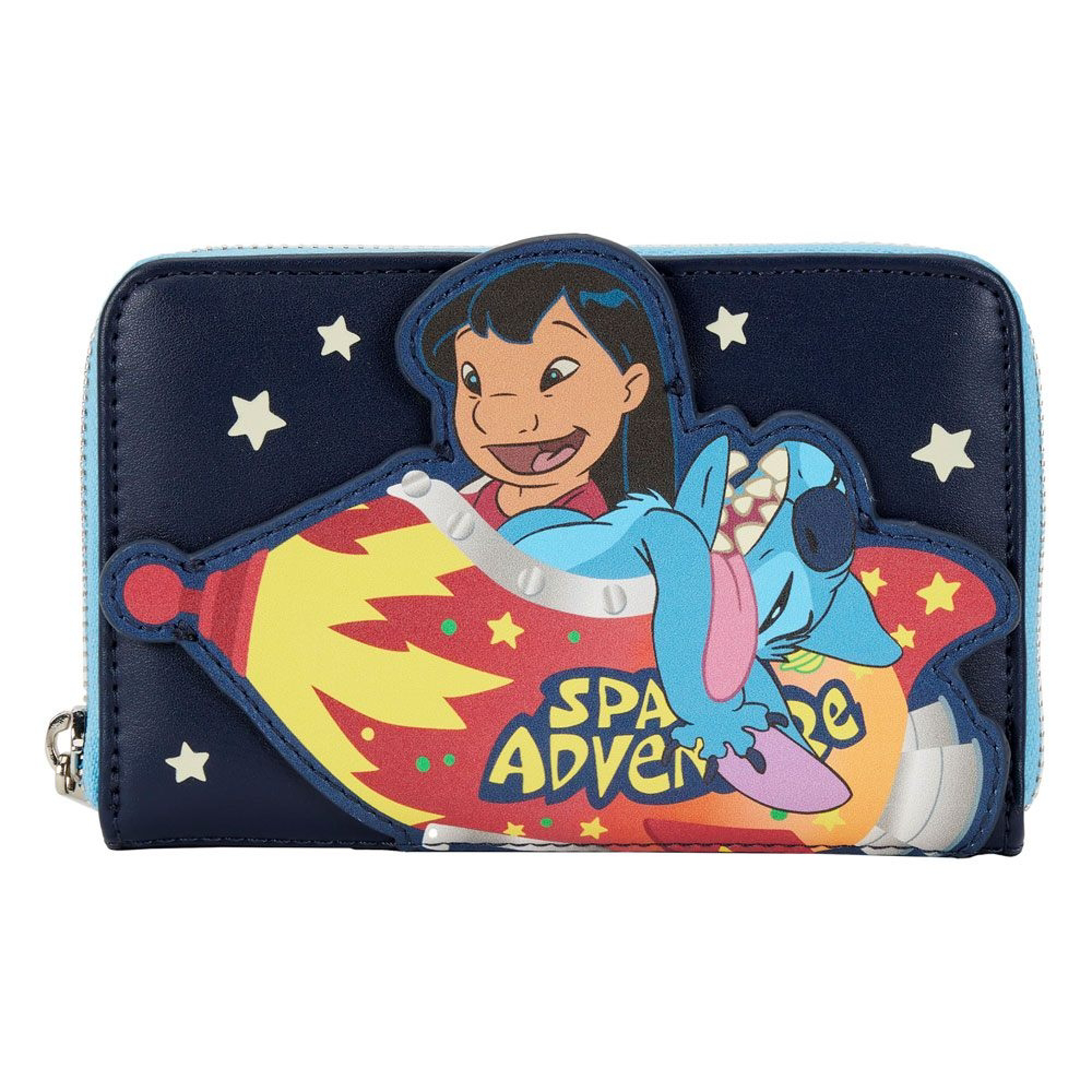 Loungefly: Disney Lilo & Stitch - Space Adventure Zip Around Wallet - flash vidéo