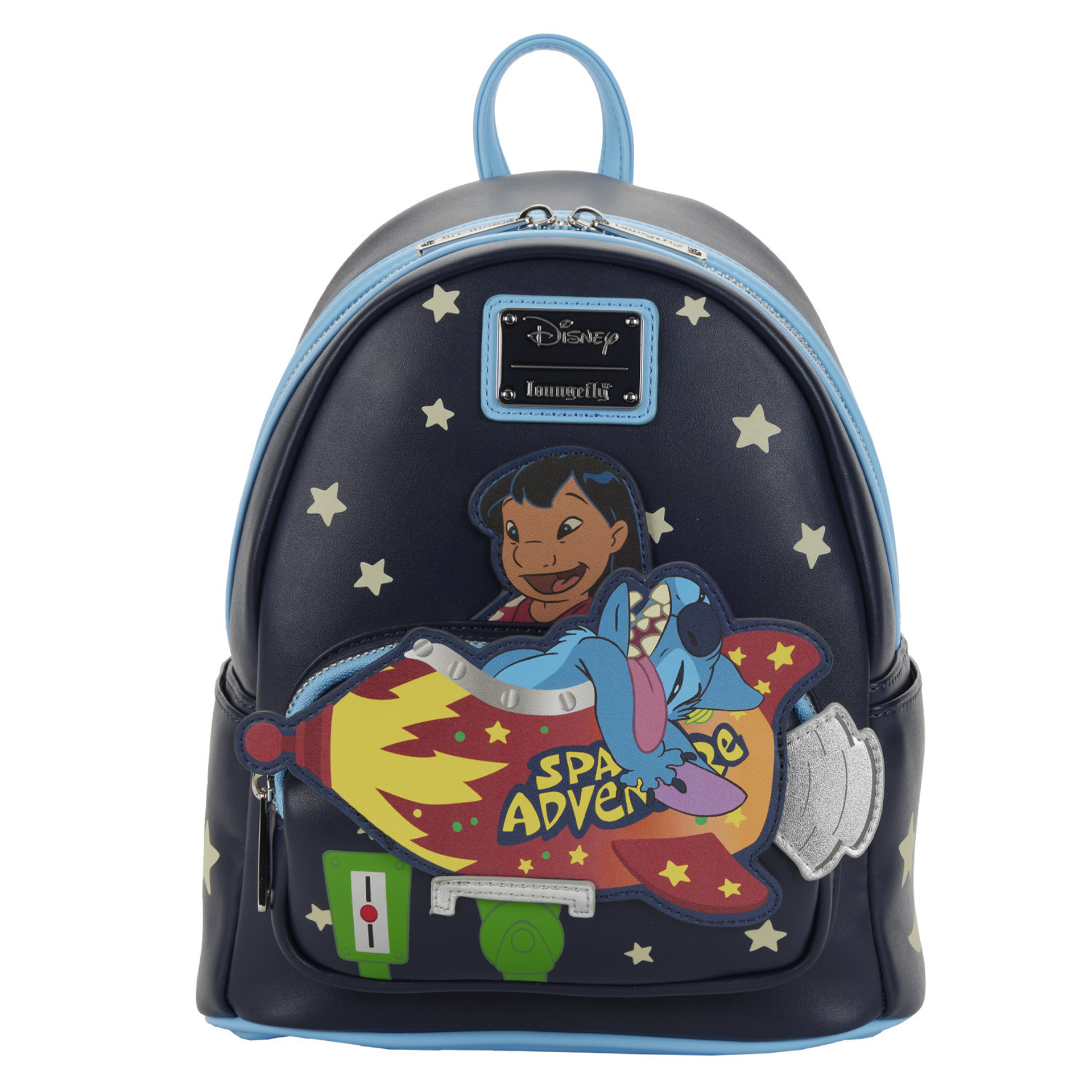 Loungefly: Disney Lilo & Stitch - Space Adventure Mini Backpack - flash vidéo