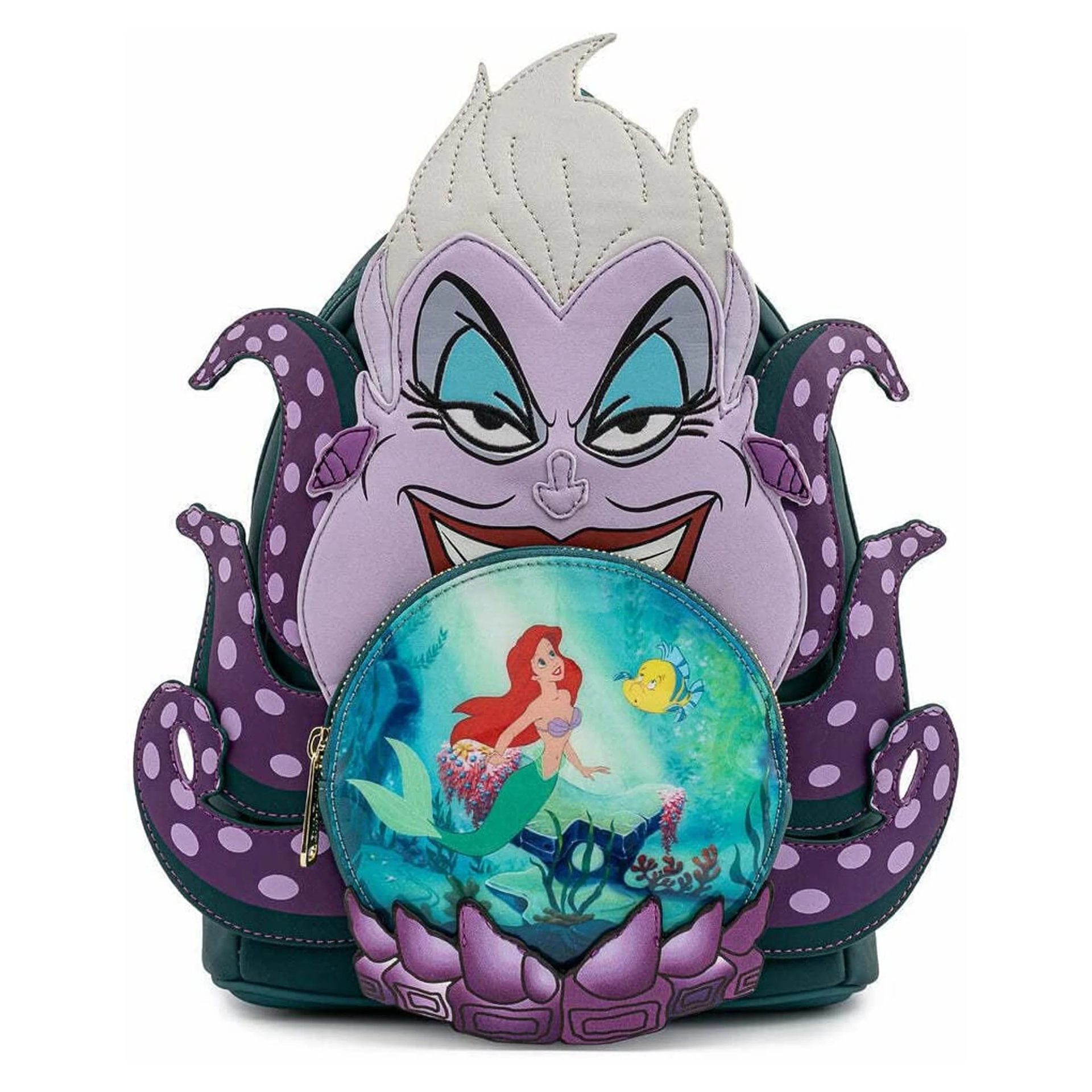 Loungefly: Disney Villains - Ursula Little Mermaid Cosplay Mini Backpack - flash vidéo