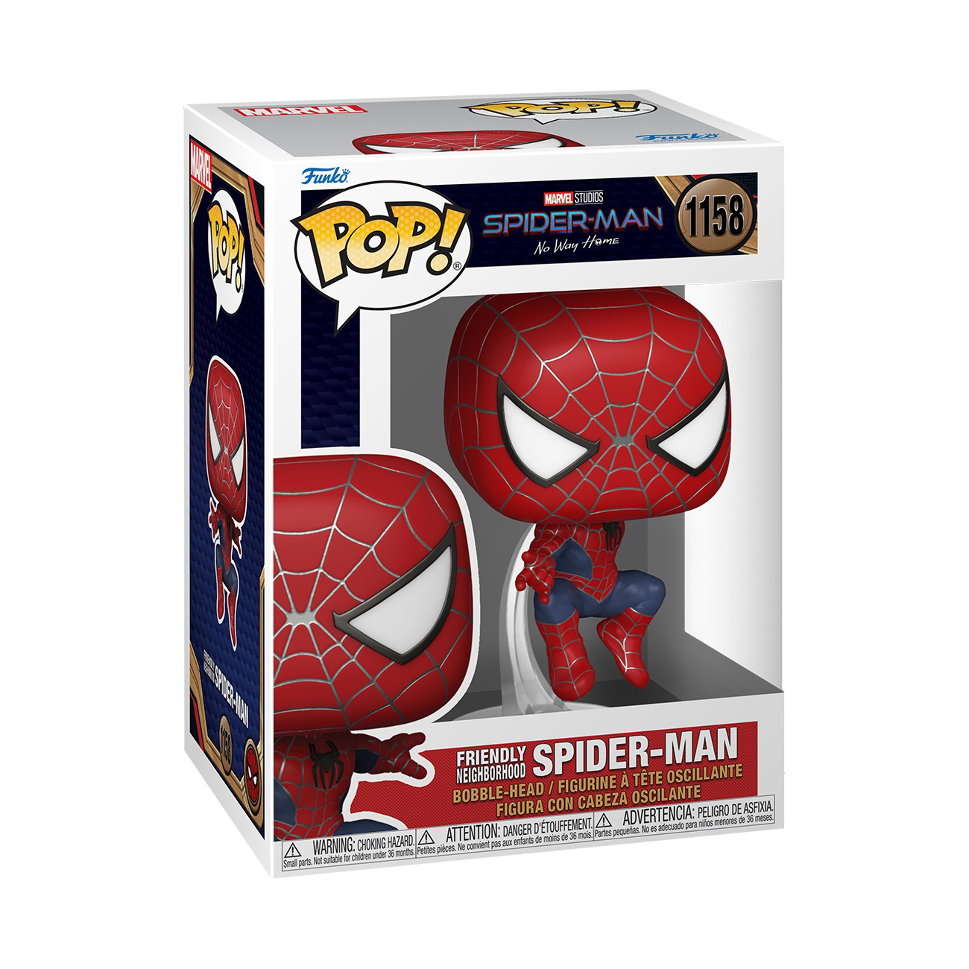 Funko Pop! Marvel: Spider-Man: No Way Home S3 - Friendly Neighborhood Leaping Spider-Man - flash vidéo