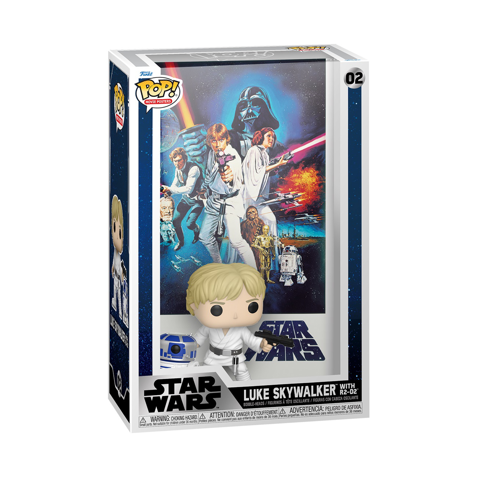 Funko Pop! Movie Poster Deluxe: Star Wars: Episode IV - A New Hope - Luke Skywalker with R2-D2