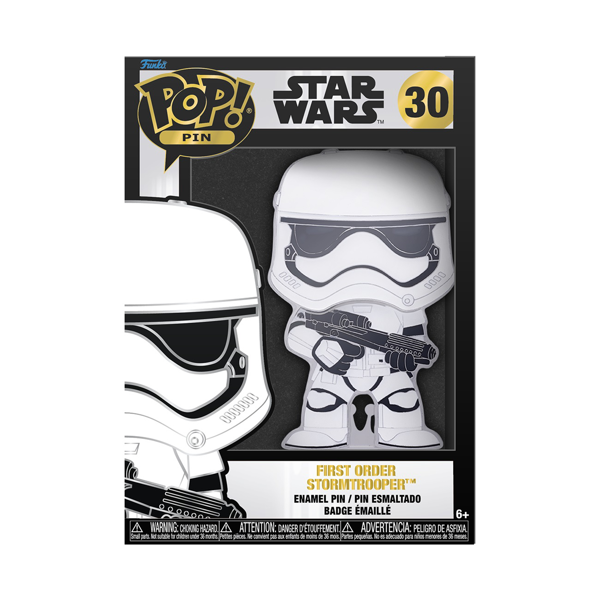 Funko Pop! Pin: Star Wars - First Order Stormtrooper - flash vidéo