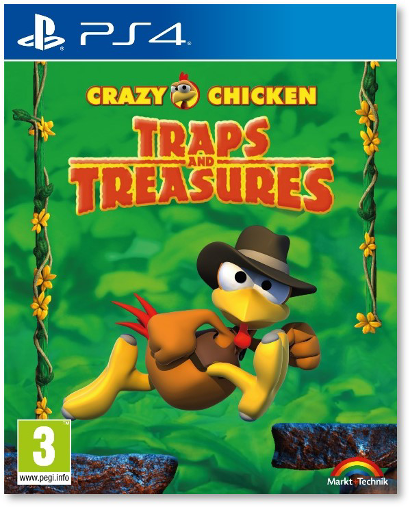 Crazy Chicken: Jump 'n' Run - Traps and Treasures - flash vidéo