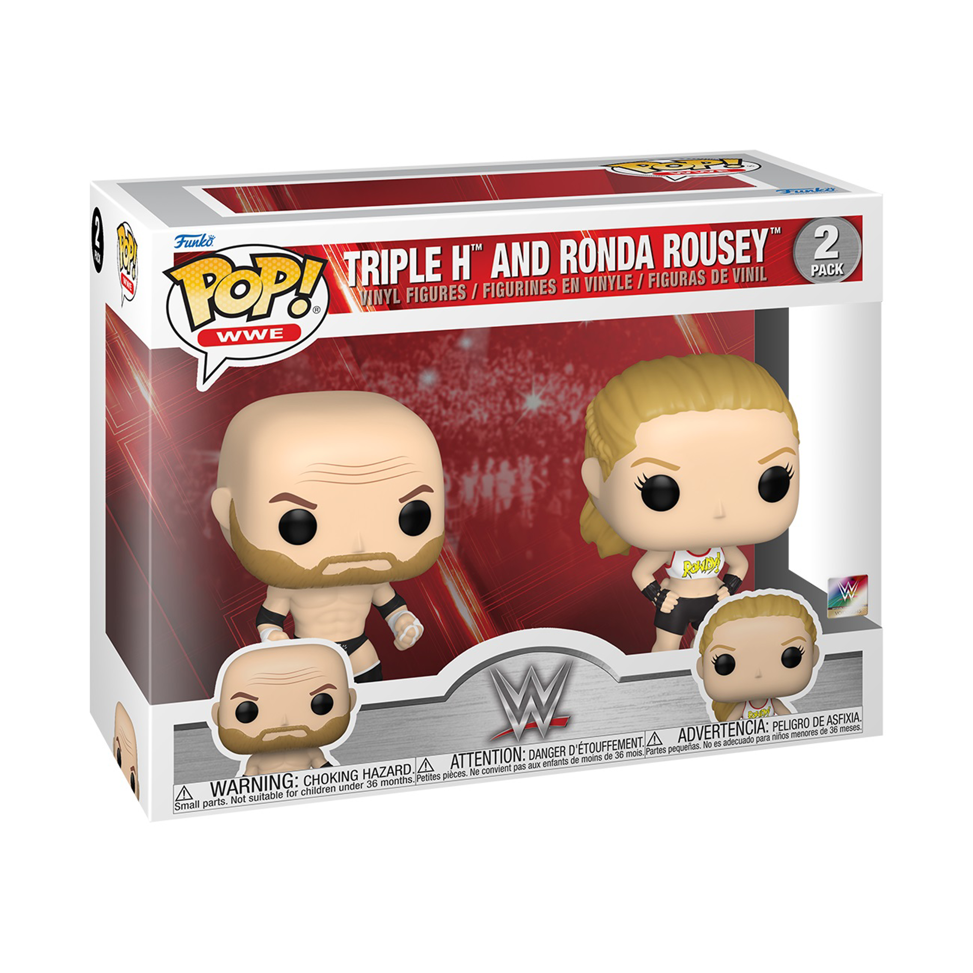 Funko Pop! 2-Pack: WWE - Ronda Rousey and Triple H