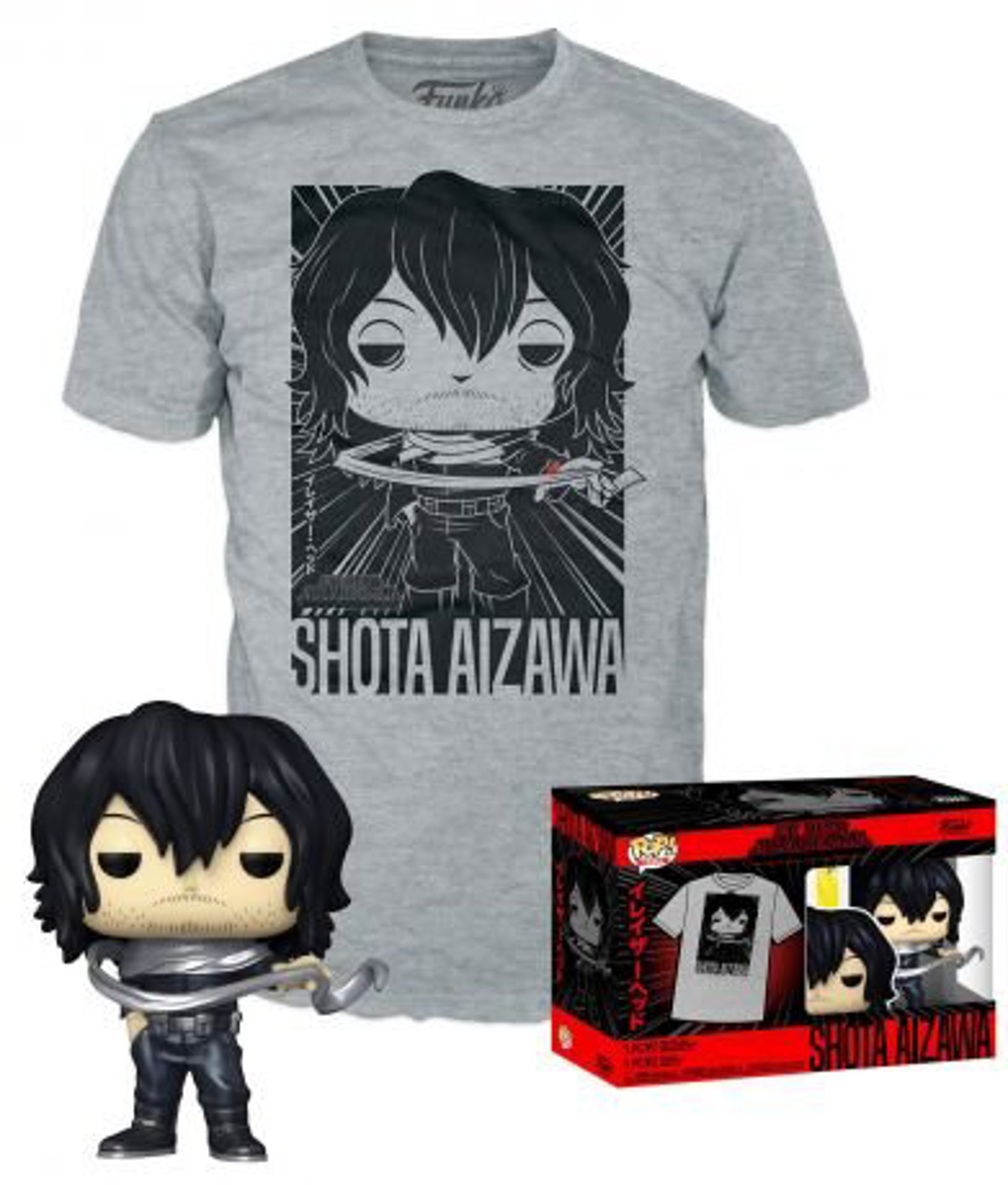 Funko Pop! & Tee: My Hero Academia: Shota Aizawa - S - flash vidéo