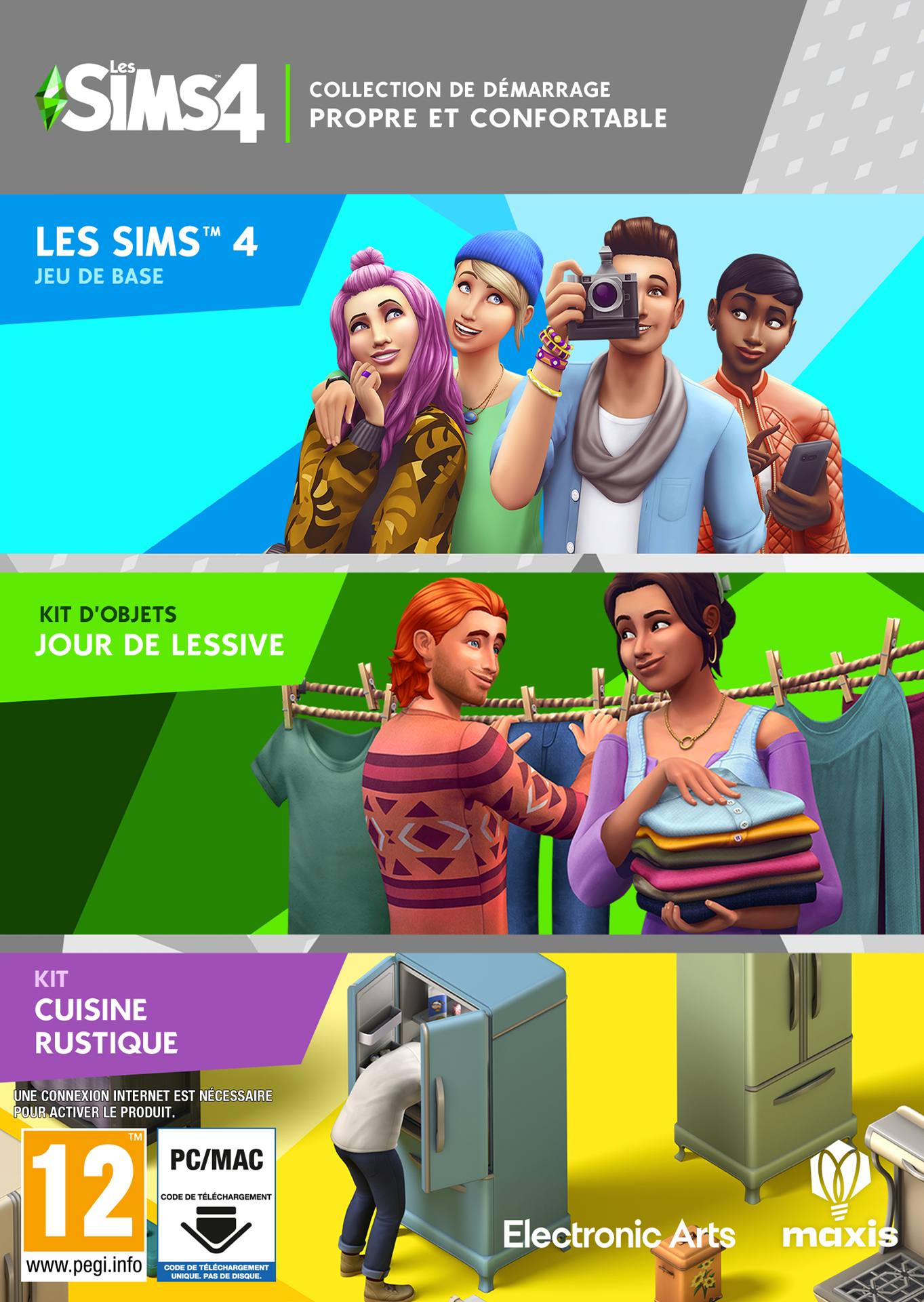 Les Sims 4 - Collection de démarrage Propre et confortable (Code-in-a-box)