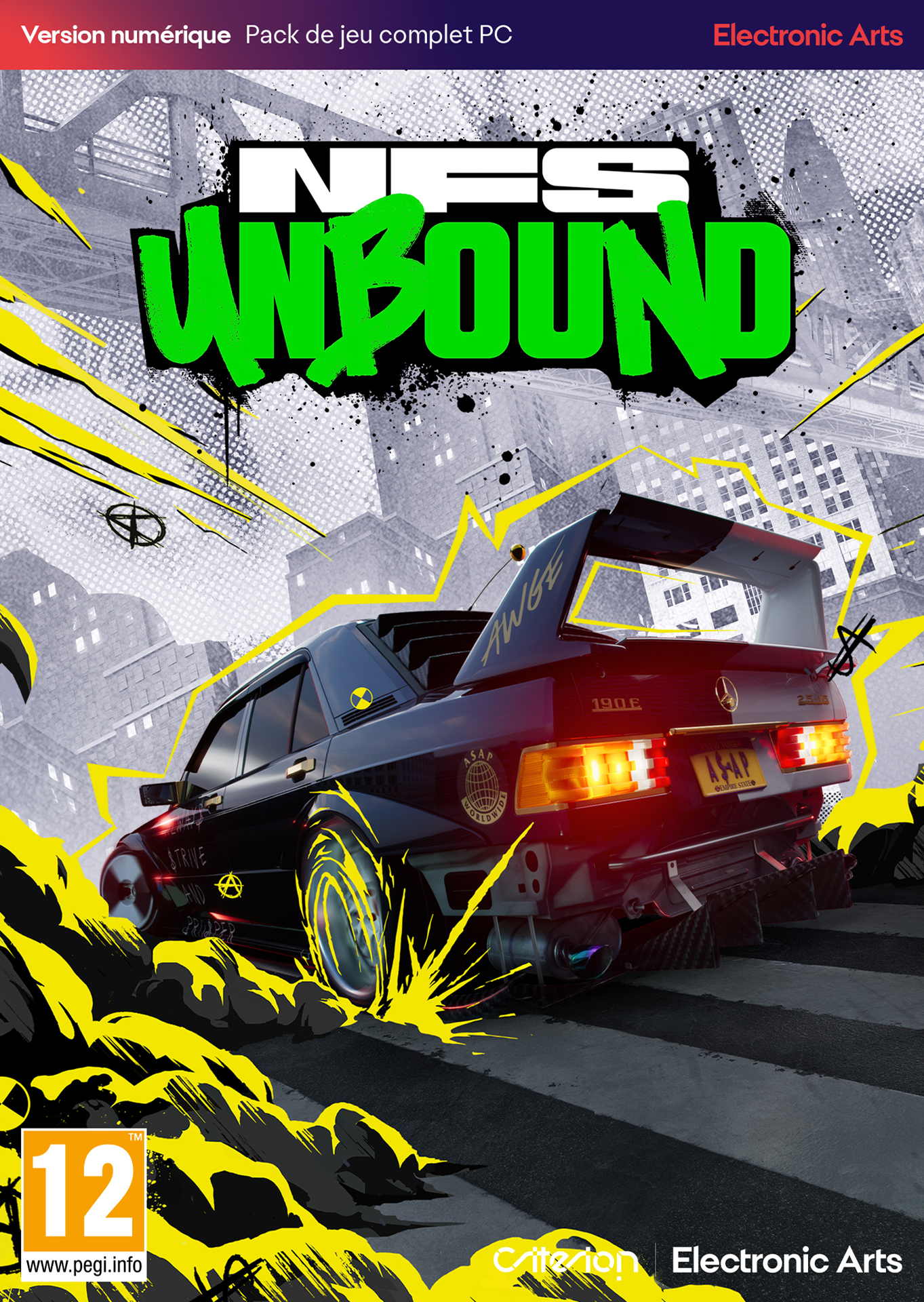Need for Speed Unbound (Code-in-a-box) - flash vidéo