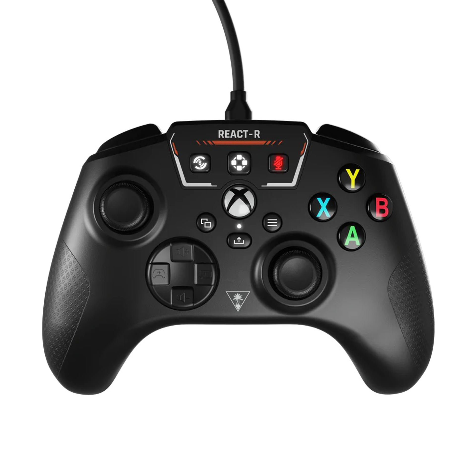 Turtle Beach - Manette de jeu filaire REACT-R Noire pour Xbox Series X|S, Xbox One et Windows 10/11 - flash vidéo