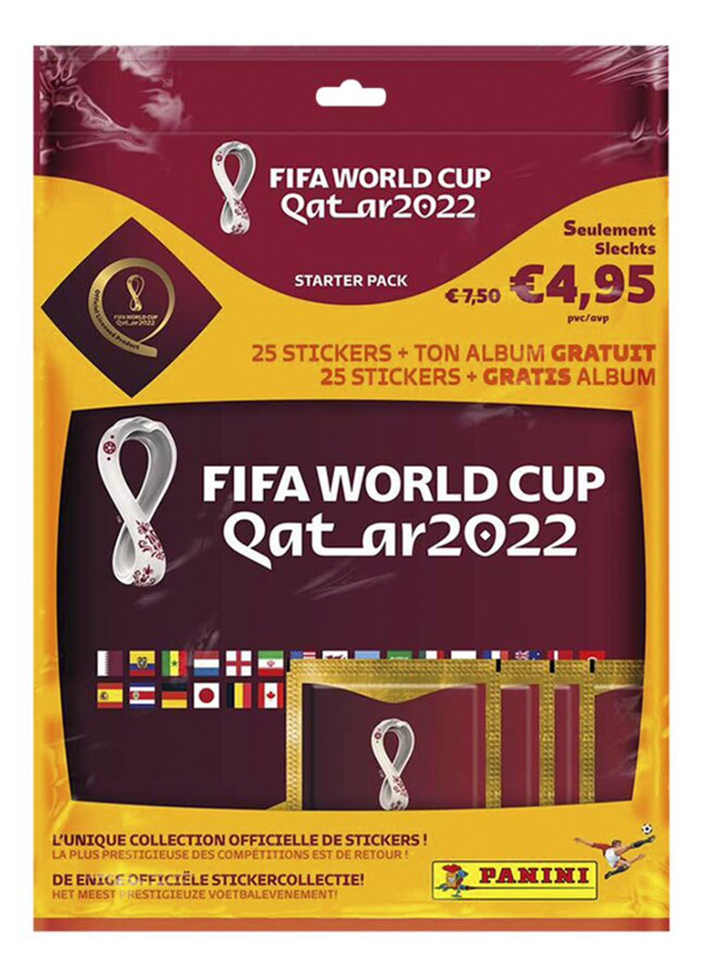 Panini - Pack de démarrage FIFA World Cup Qatar 2022 (1 Album + 5 Pochettes)