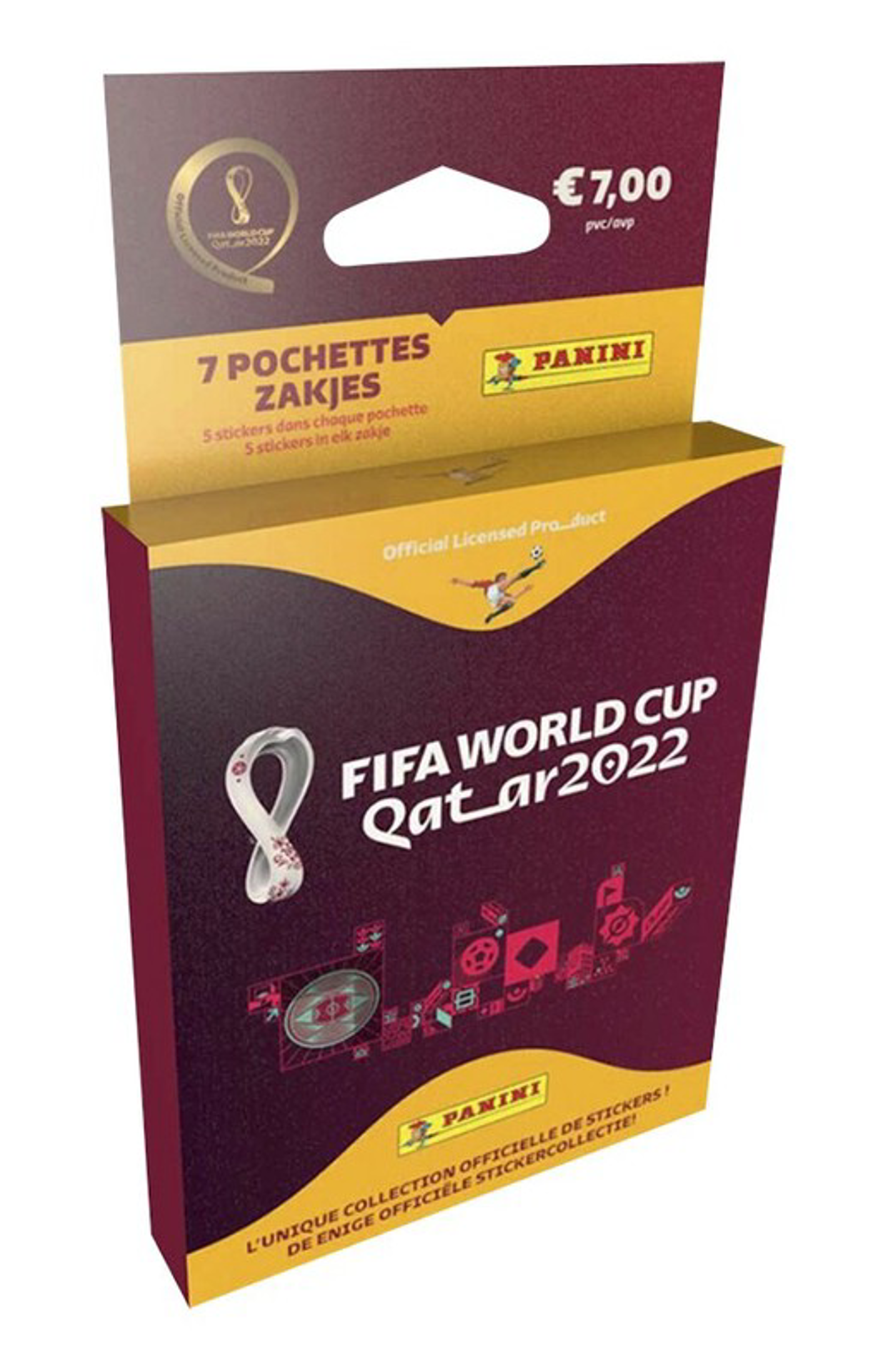 Panini - Blister 7 Pochettes FIFA World Cup Qatar 2022