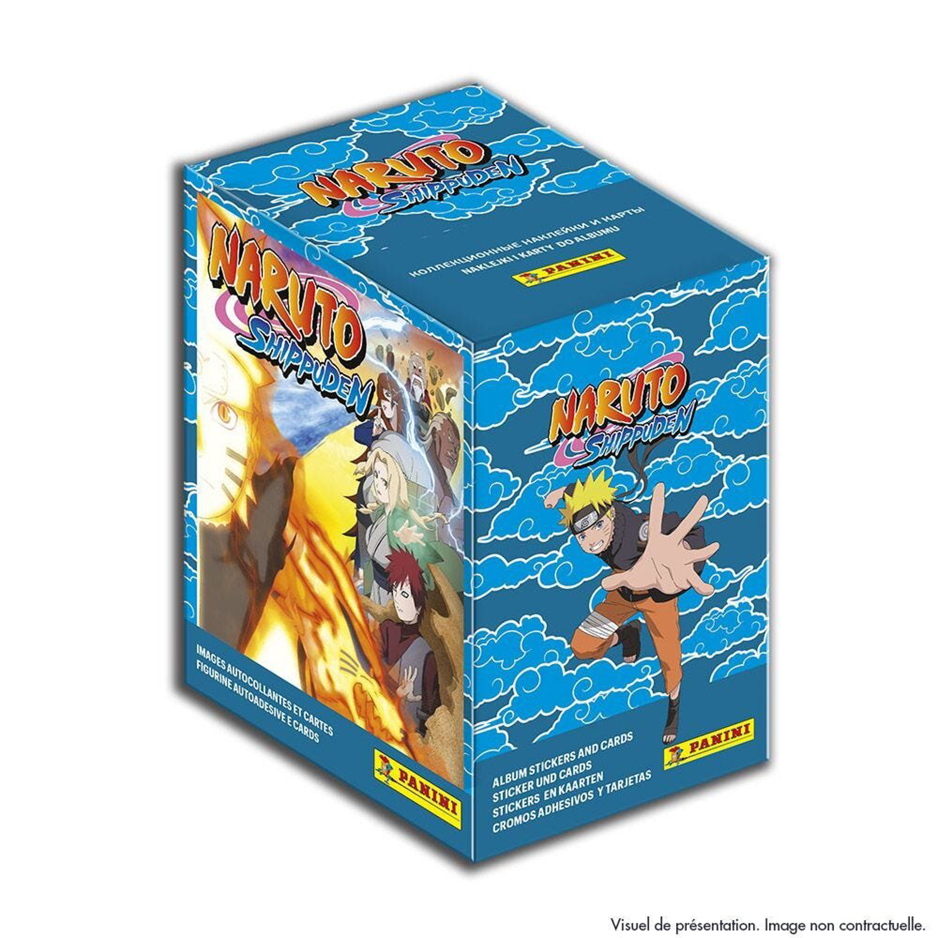 Panini - Naruto Shippuden Pochettes 5 Stickers en Boite de 36 - flash vidéo
