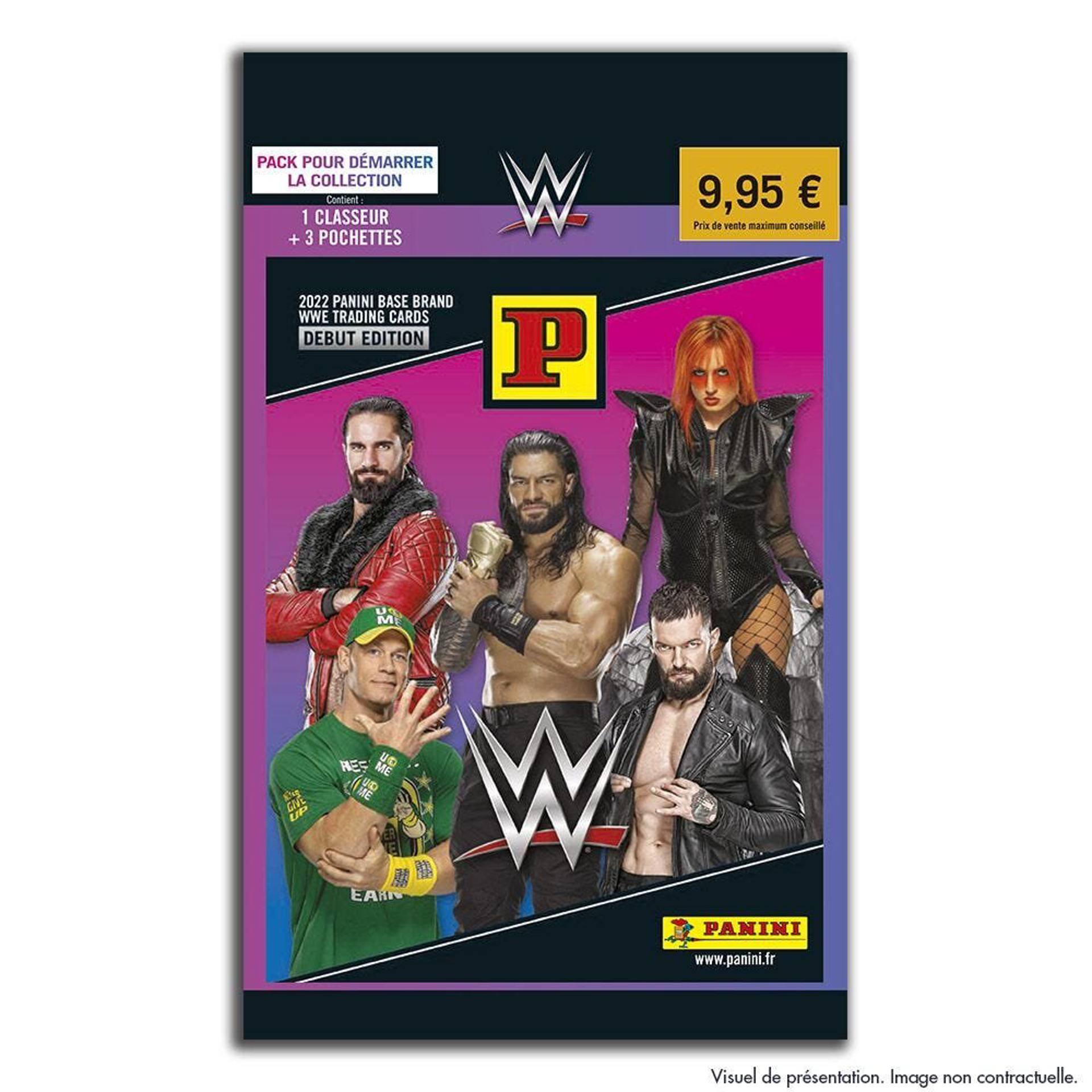 Panini - Pack de démarrage WWE 2022 (1 Album + 3 pochettes) - flash vidéo