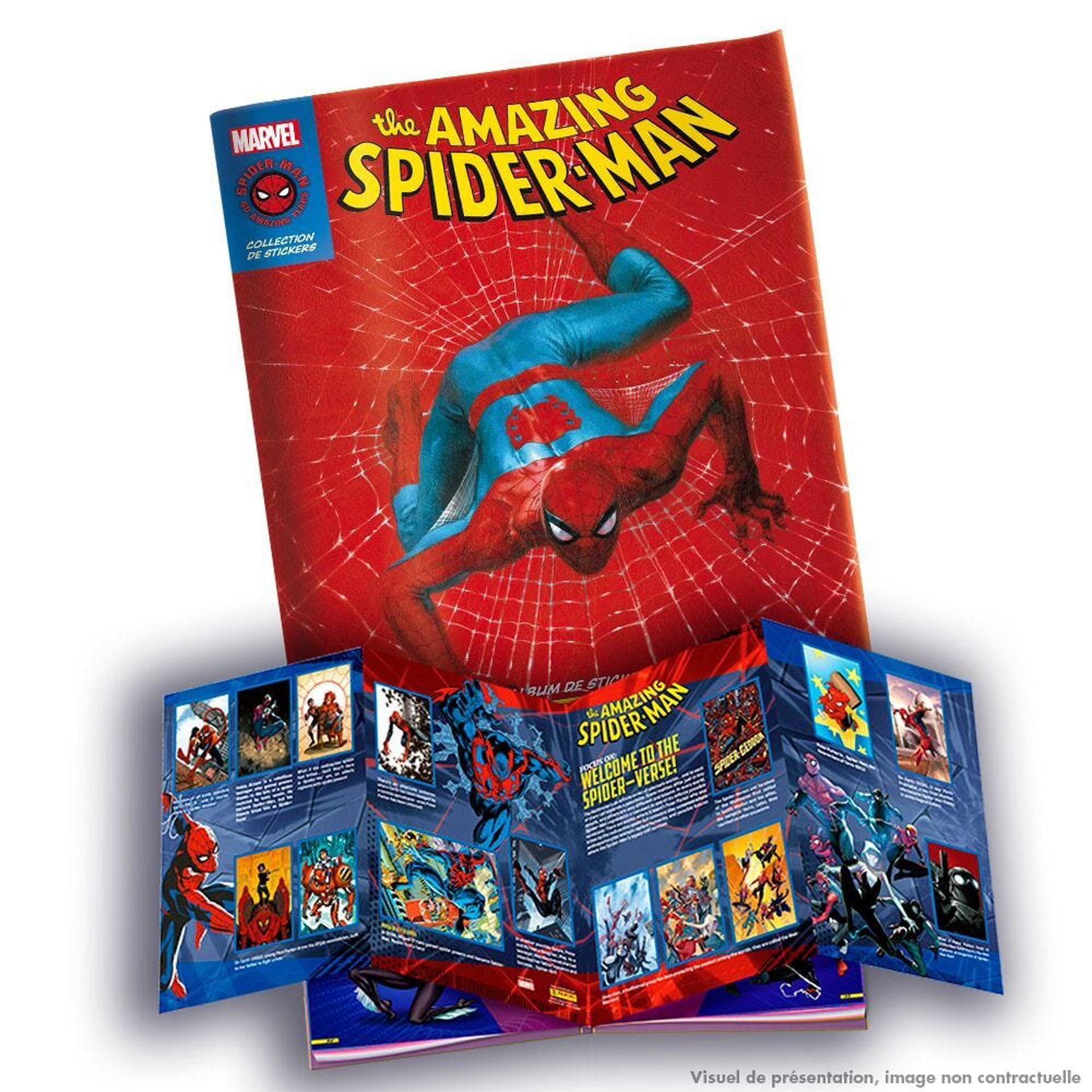 Panini - Pack de démarrage Spider-man 60ème Anniversaire (1 Album + 2 Pochettes)