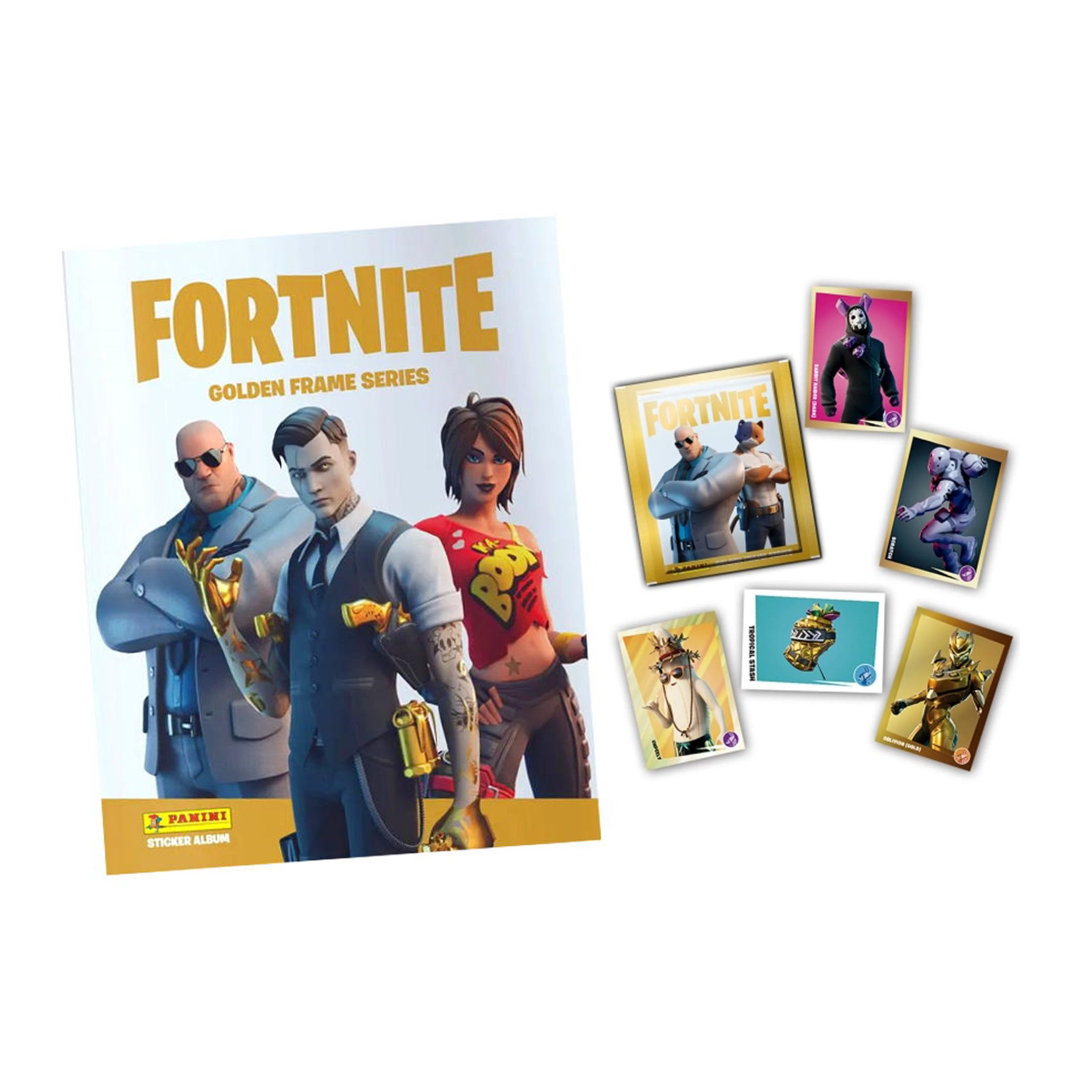 Panini - Pack de démarrage Fortnite 3 (1 Album + 2 Pochettes) - flash vidéo