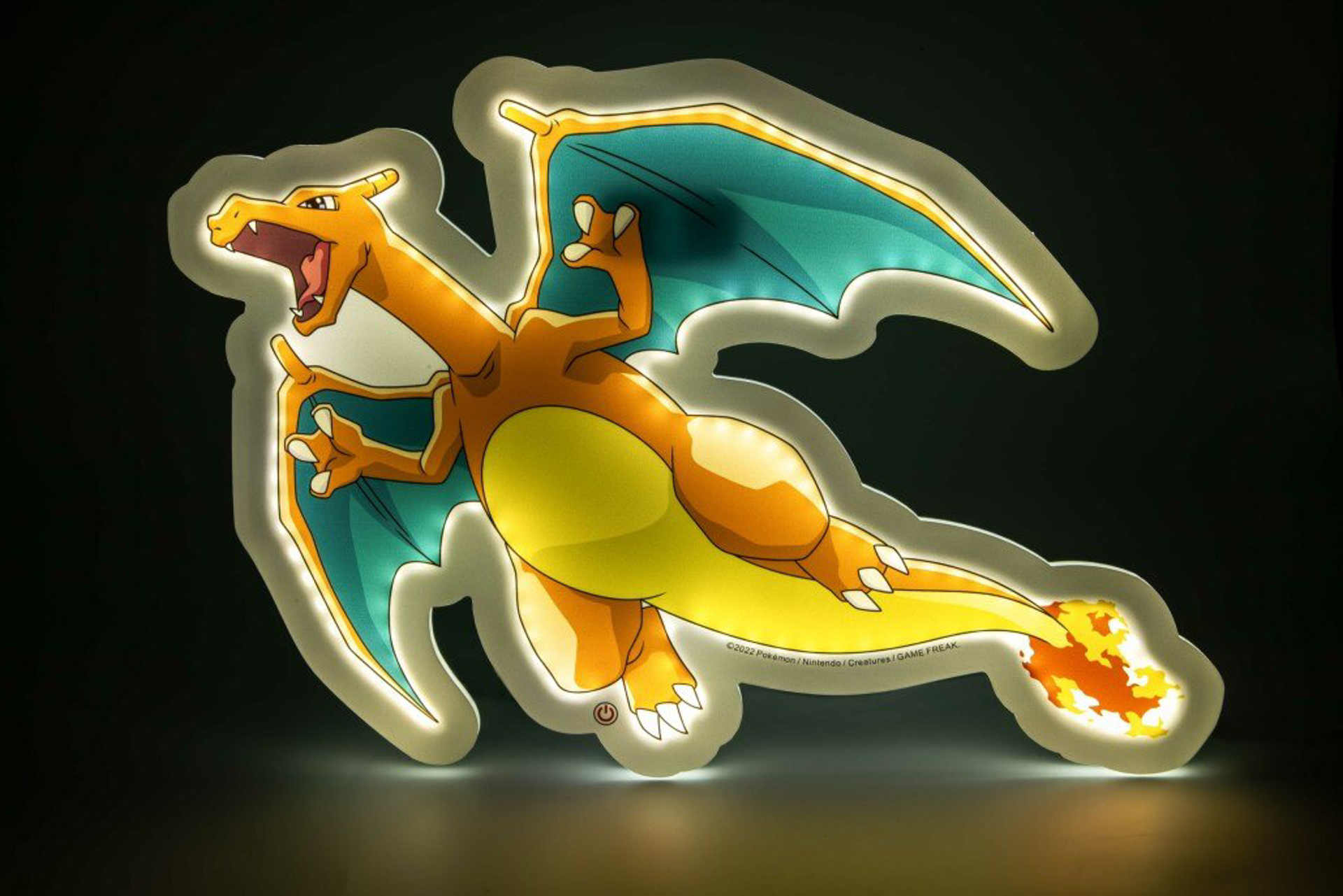 Pokémon - Applique murale néon Dracaufeu