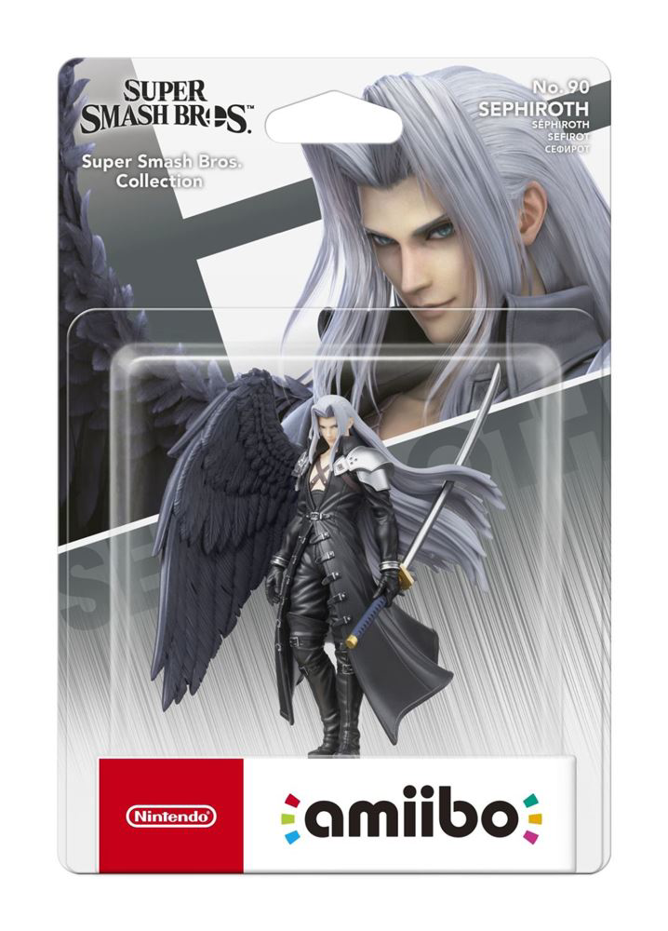 Amiibo n°90 Sephiroth Super Smash Bros. Collection - flash vidéo