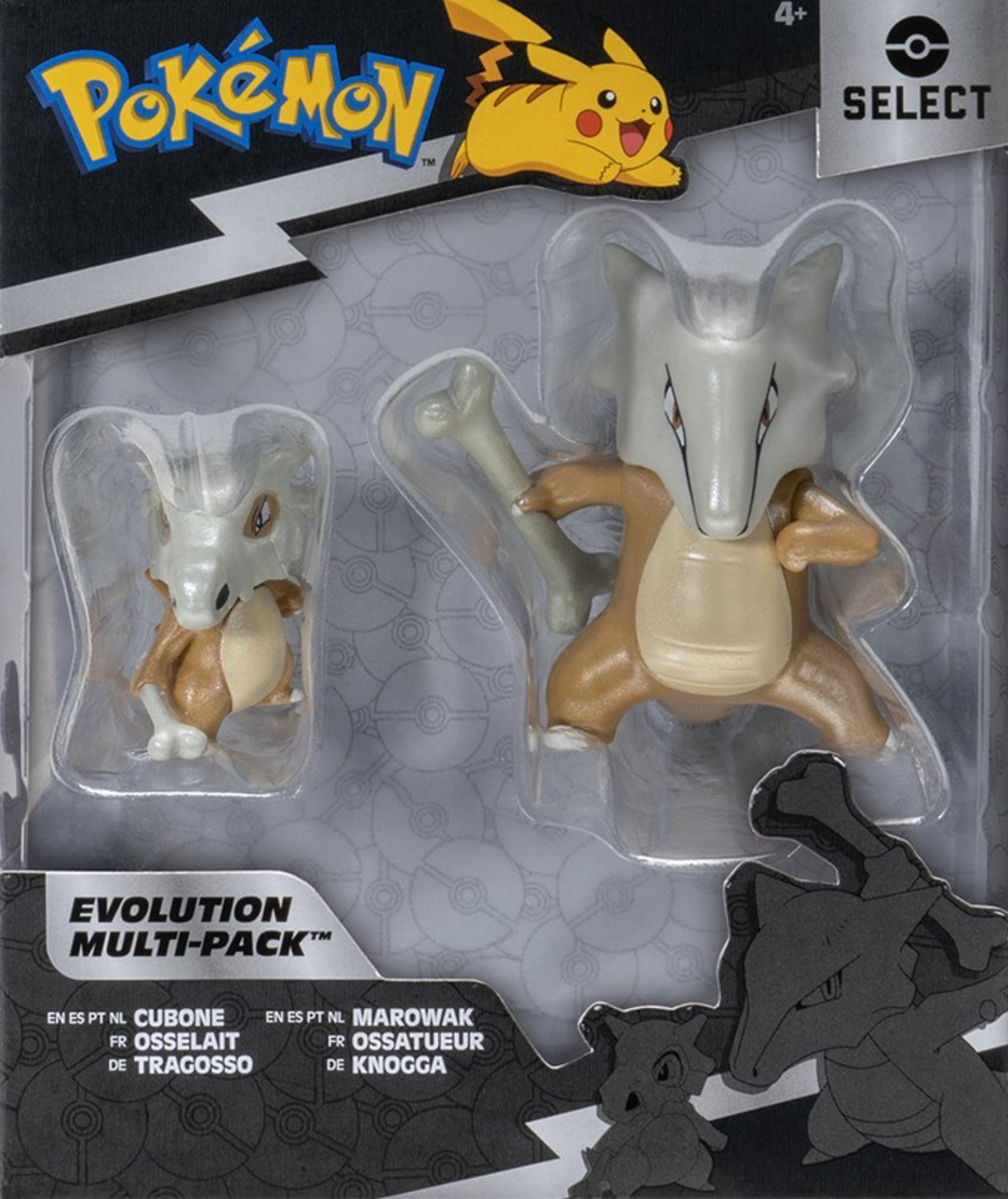 Pokémon - Set de figurines de combat Evolution Osselait + Ossatueur - flash vidéo