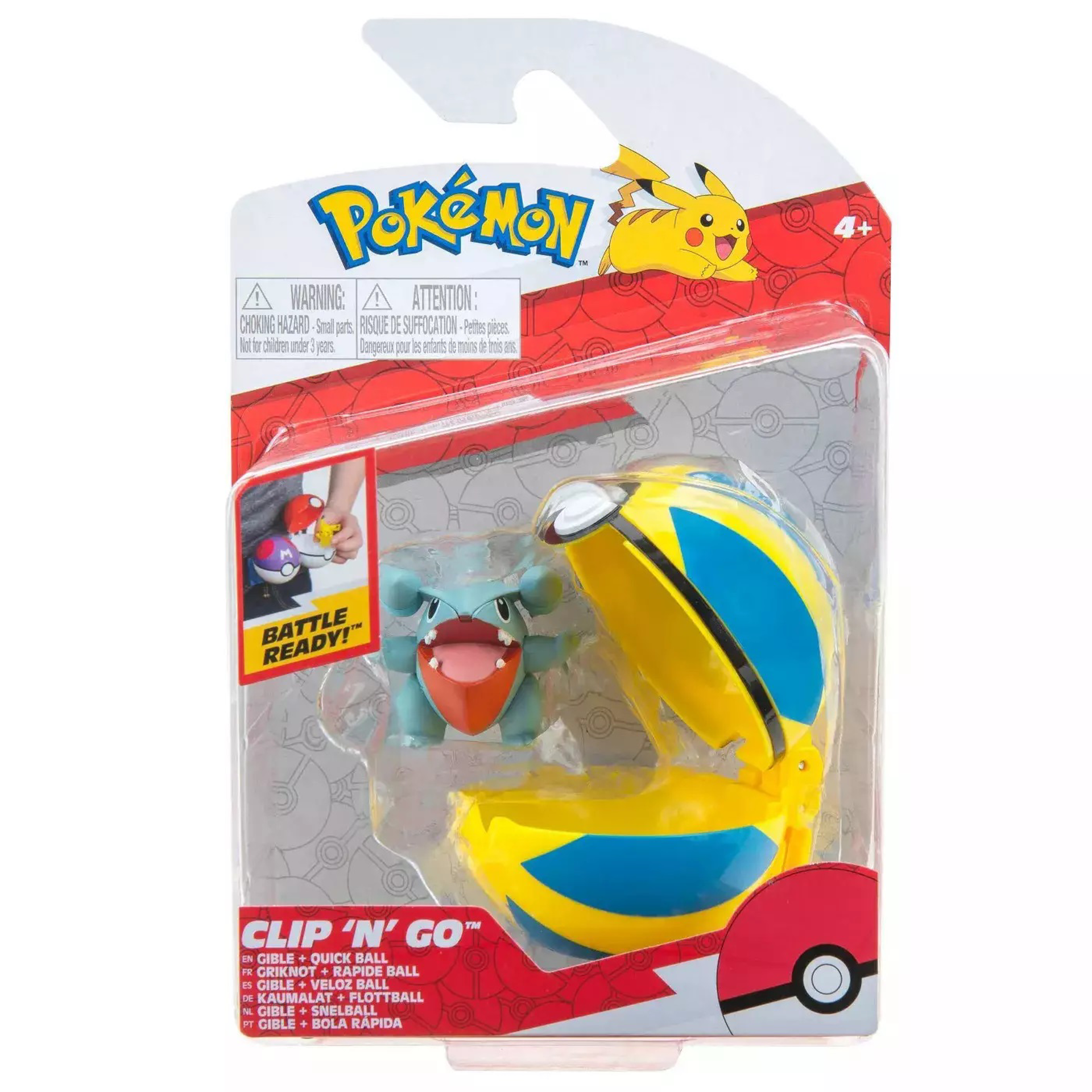 Pokémon - Clip 'N' Go Griknot + Rapide Ball