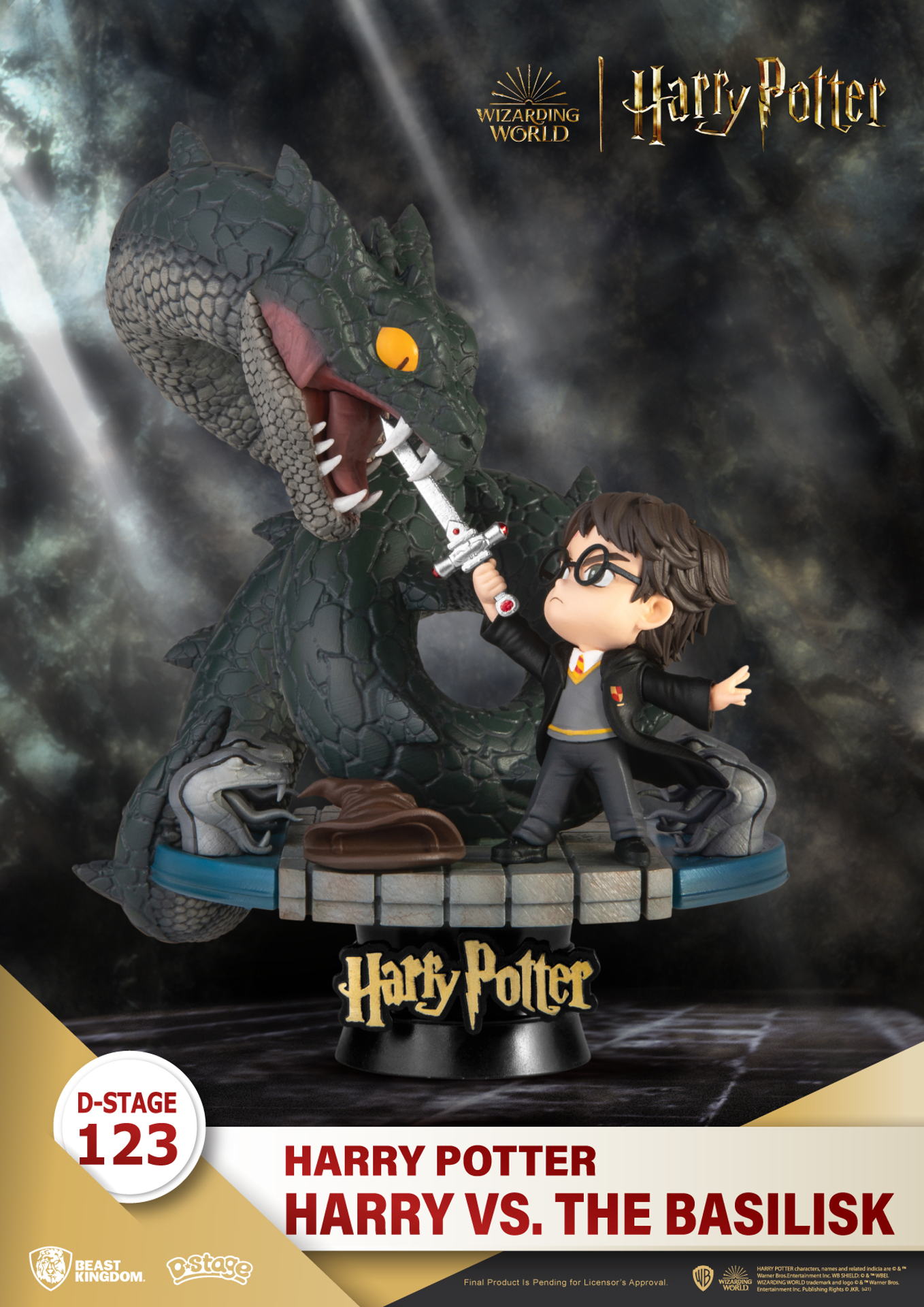 Warner Bros - Diorama-123 - Harry Potter - Harry contre le Basilic