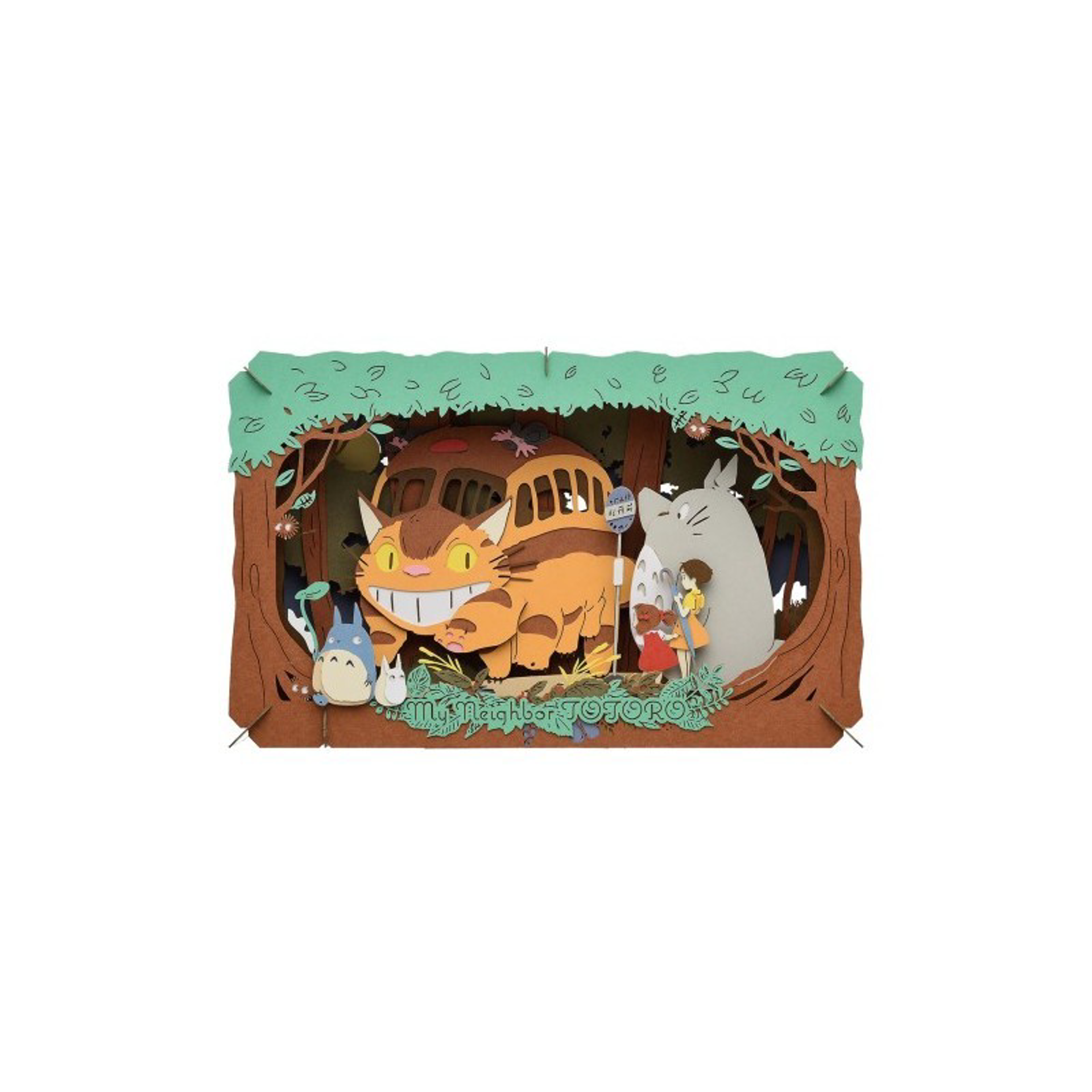 Ghibli - Mon Voisin Totoro - Théâtre de papier L’arrivée du Chatbus