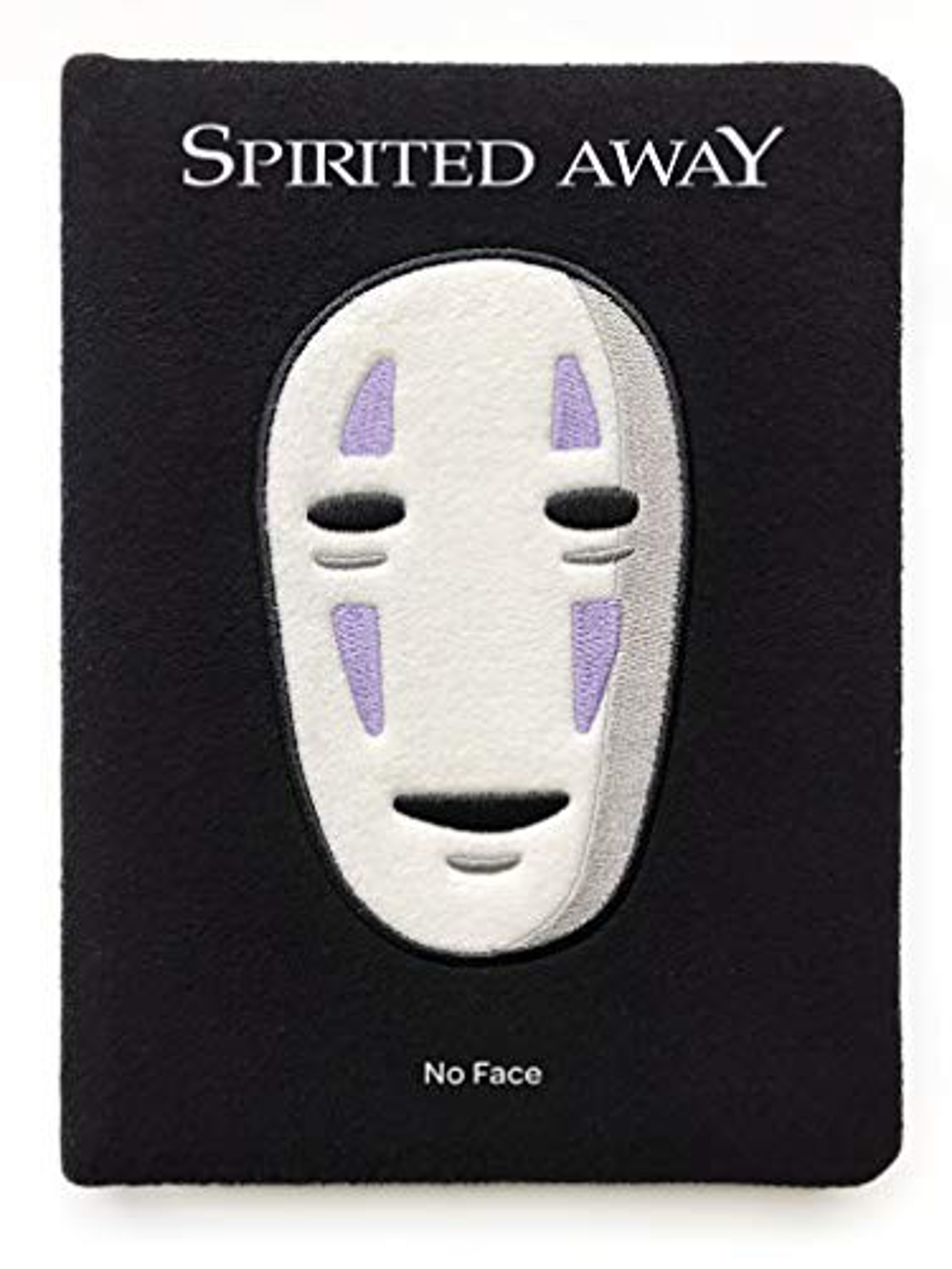 Ghibli - Le Voyage de Chihiro - Carnet à couverture en feutrine brodée No Face - flash vidéo