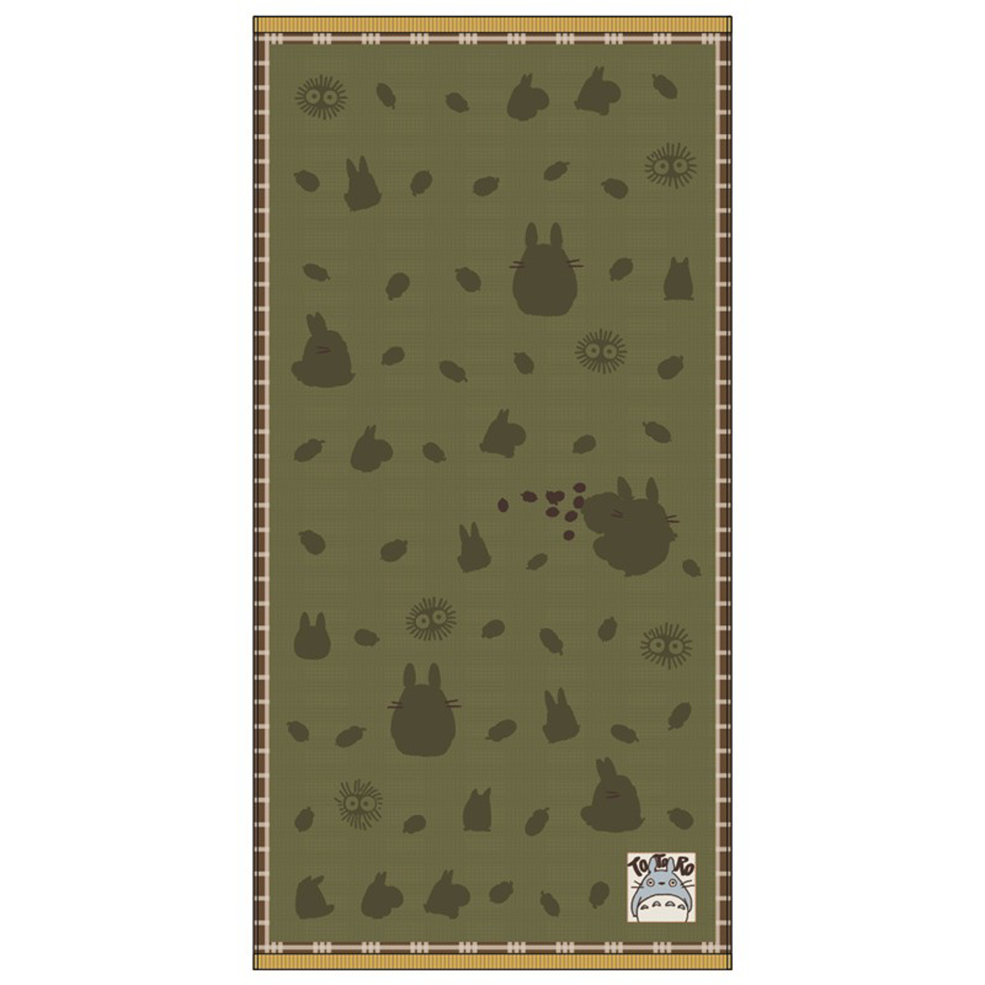Ghibli - Mon voisin Totoro - Grande serviette de bain Vert Automne 60x120cm - flash vidéo
