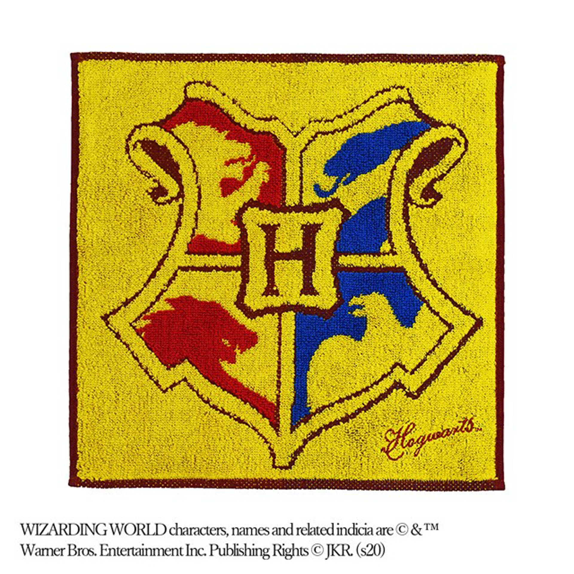 Harry Potter - Essuie-mains Blason de Poudlard 25x25cm - flash vidéo