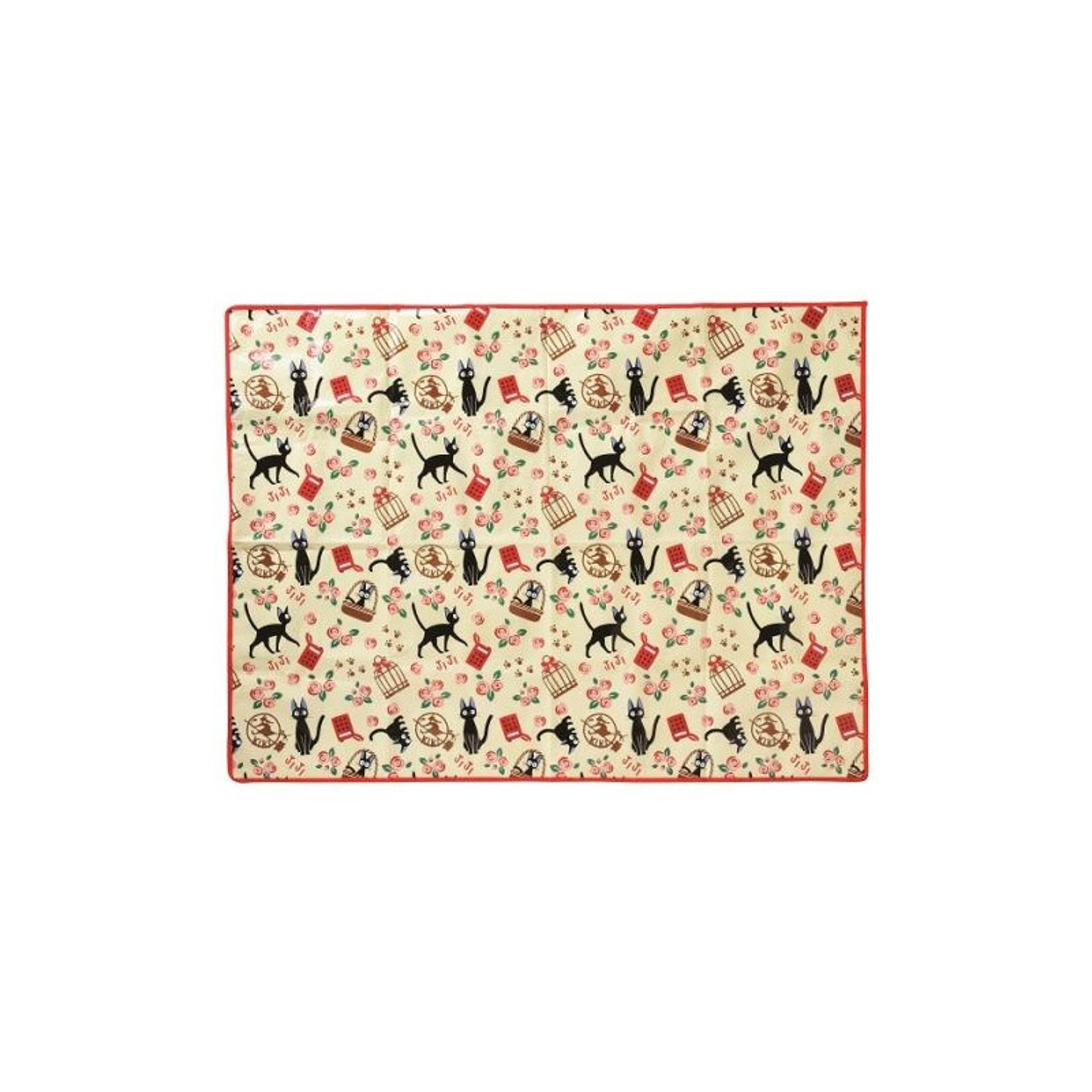 Ghibli - Kiki la petite sorcière - Nappe de pique-nique Motifs de Jiji 90x120cm - flash vidéo