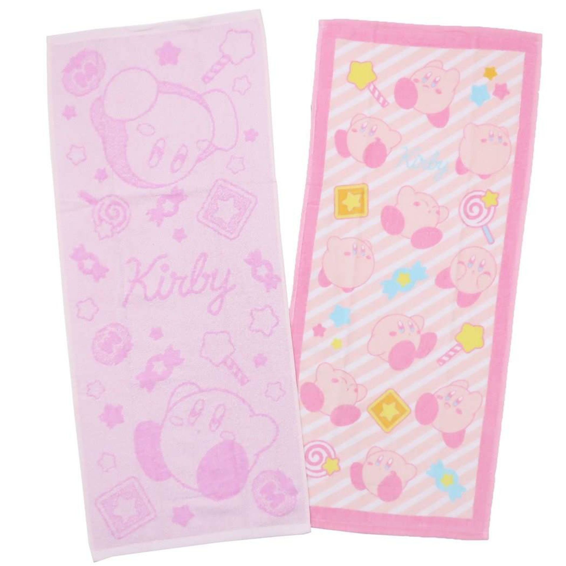 Nintendo - Kirby - Ensemble de 2 serviettes 34x80cm - flash vidéo