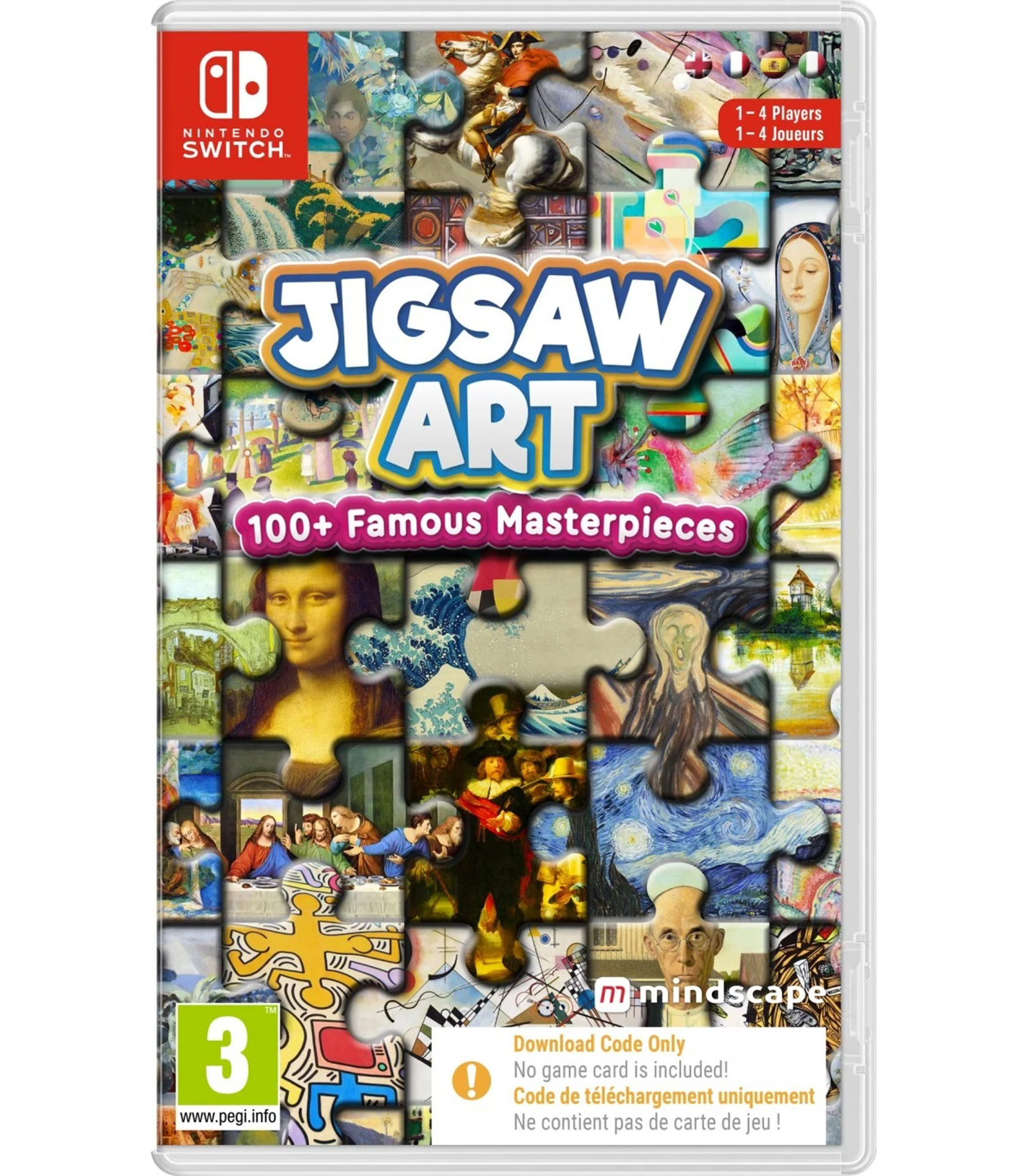Jigsaw Art : 100+ Famous Masterpieces (Code-in-a-box)