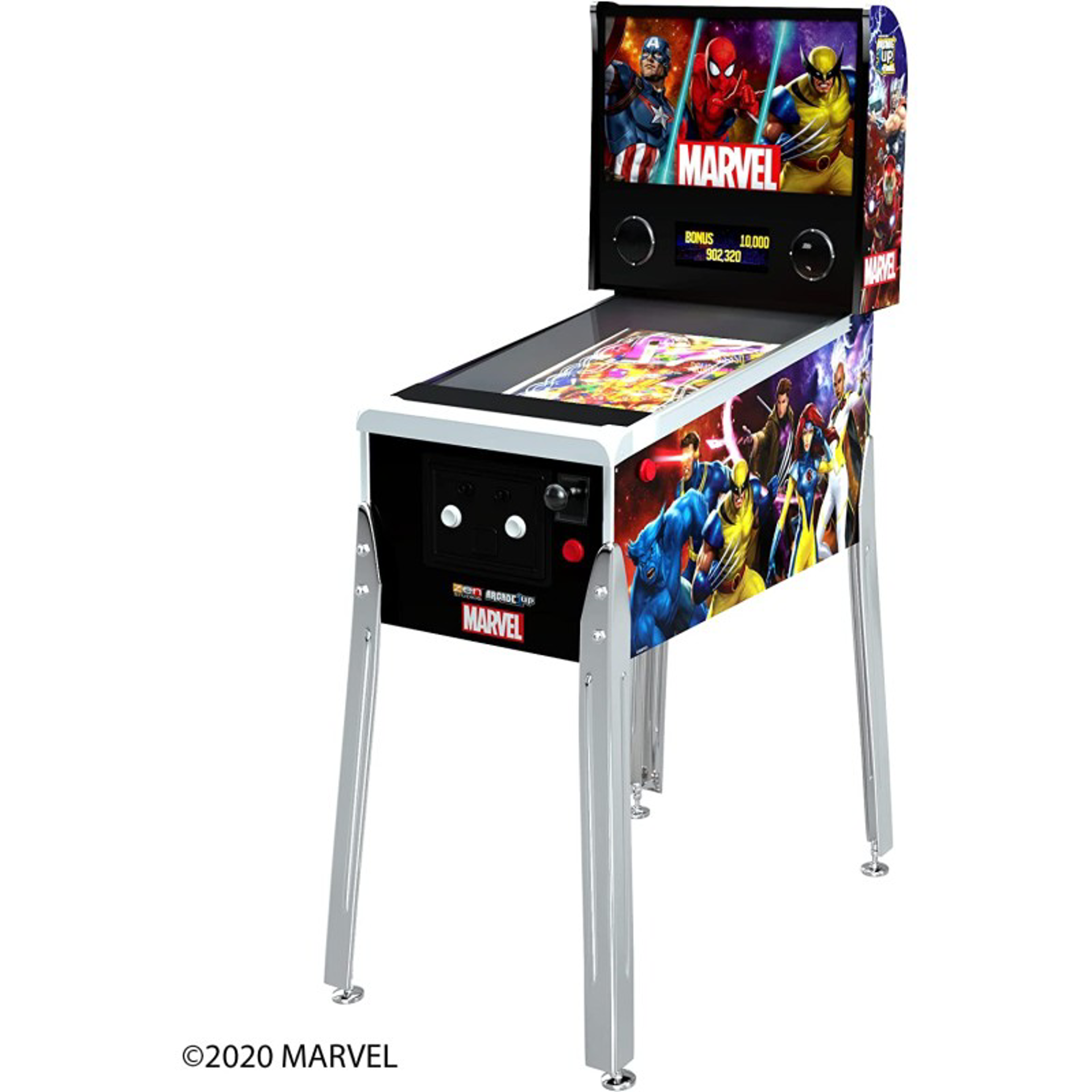Arcade1Up - Marvel Flipper Machine Virtuelle - flash vidéo