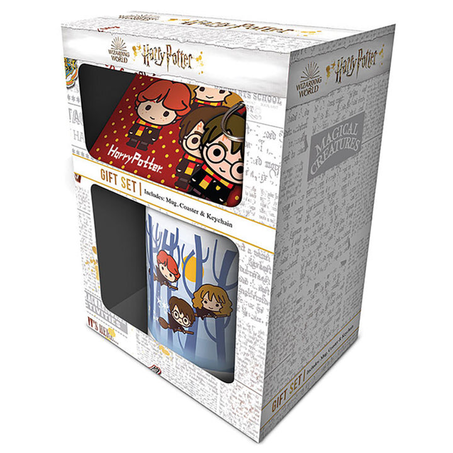 Harry Potter - Coffret cadeau : tasse, sous-verre et porte-clés Harry Potter Chibi - flash vidéo